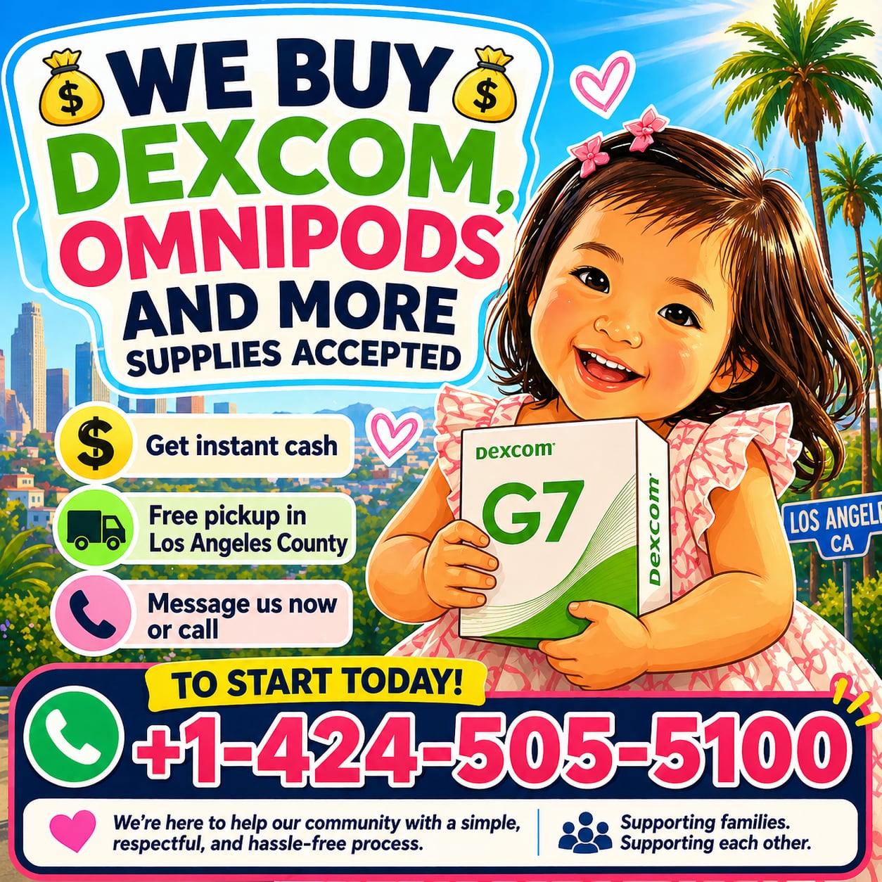 CAC Test Strip Buyer - California Facebook ad: Have extra Dexcom, Omnipods, or other diabetic supplies?