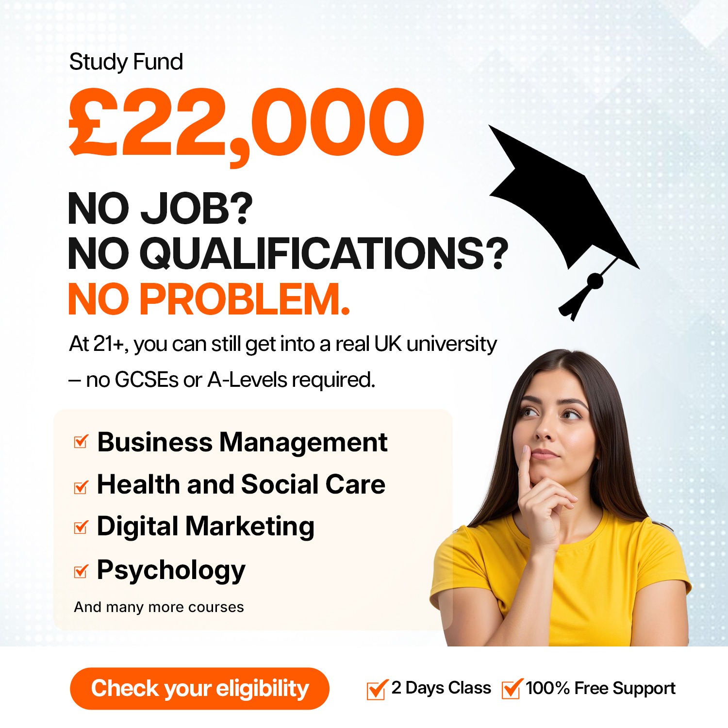 Brit Bright Education Facebook ad: 100% Free Services: