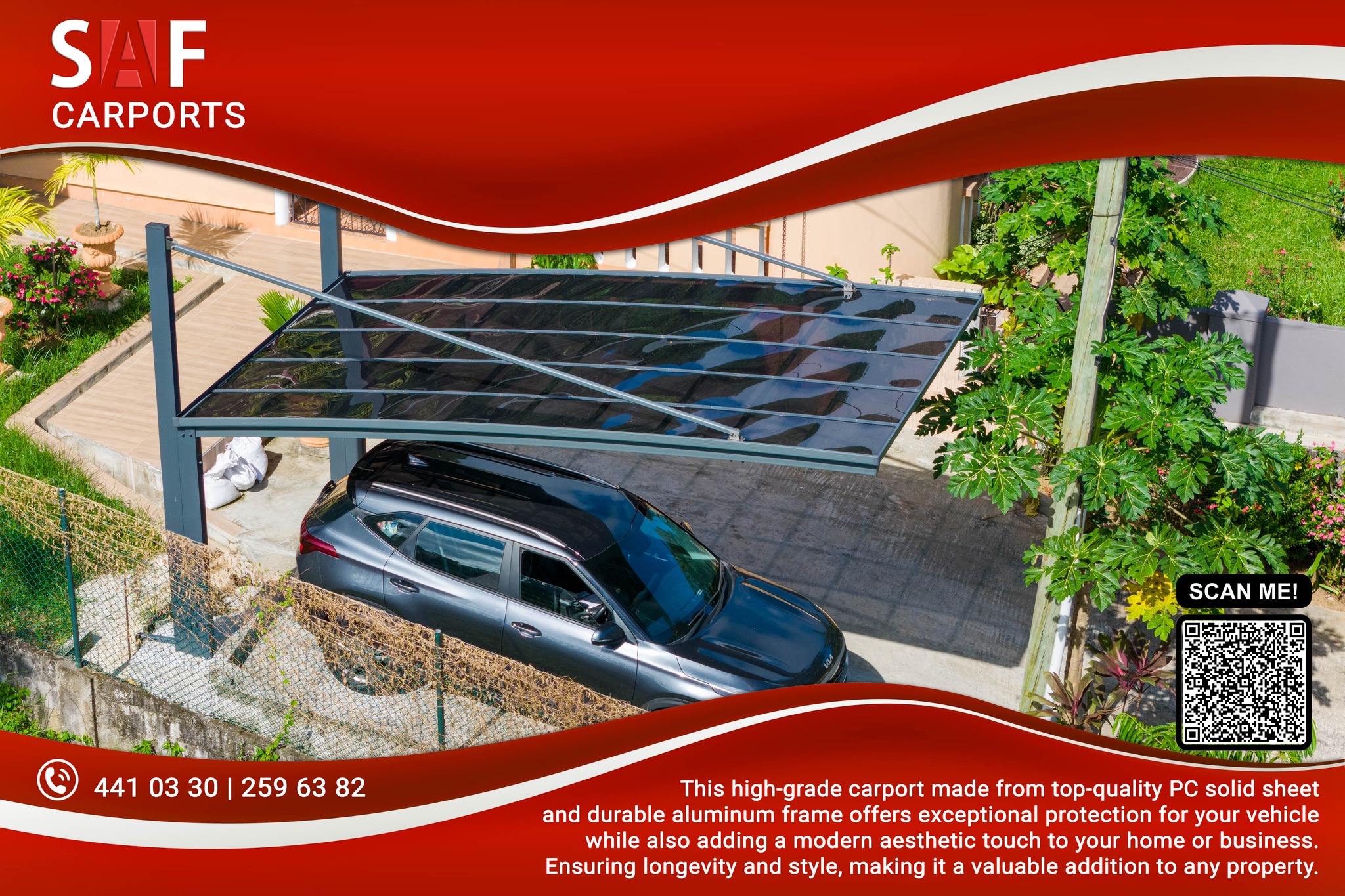 SAF - Seychelles Facebook ad: A home carport is a versatile and practical…