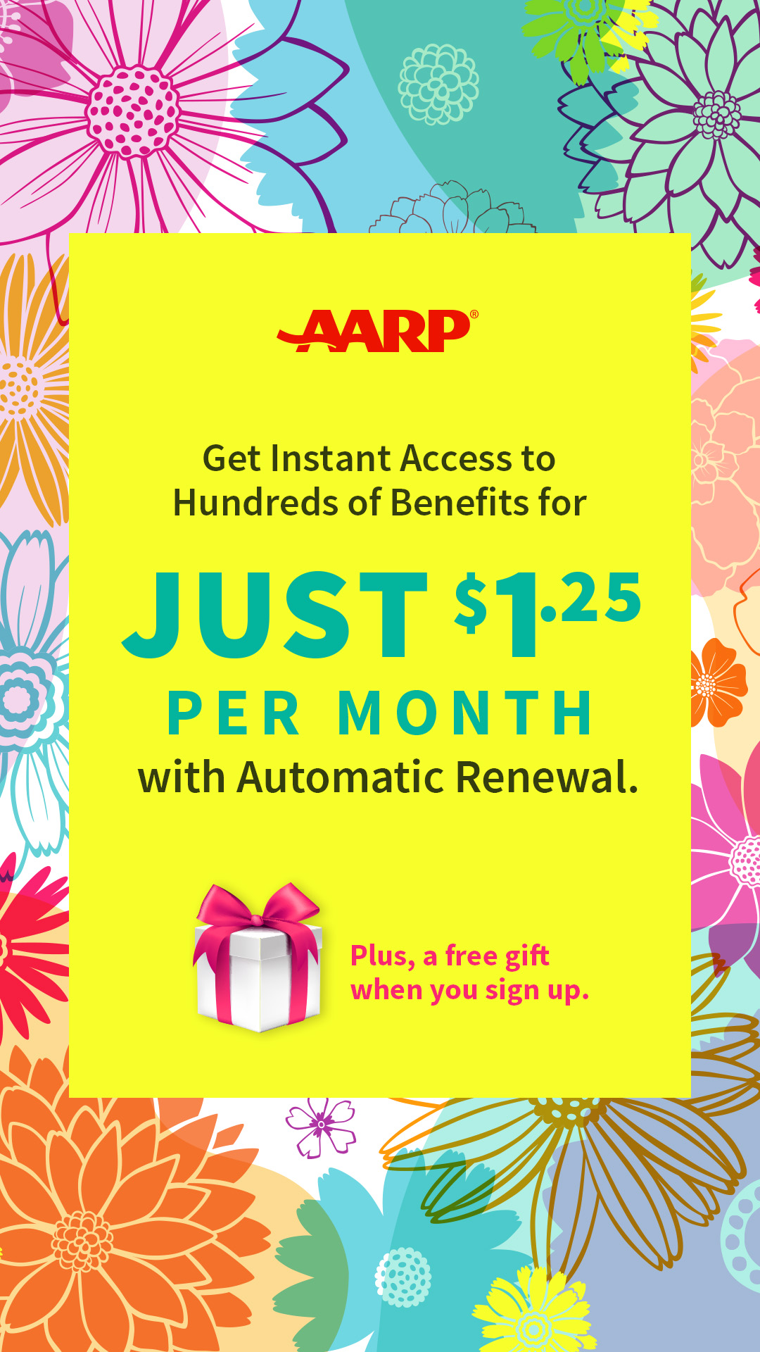 AARP Facebook ad