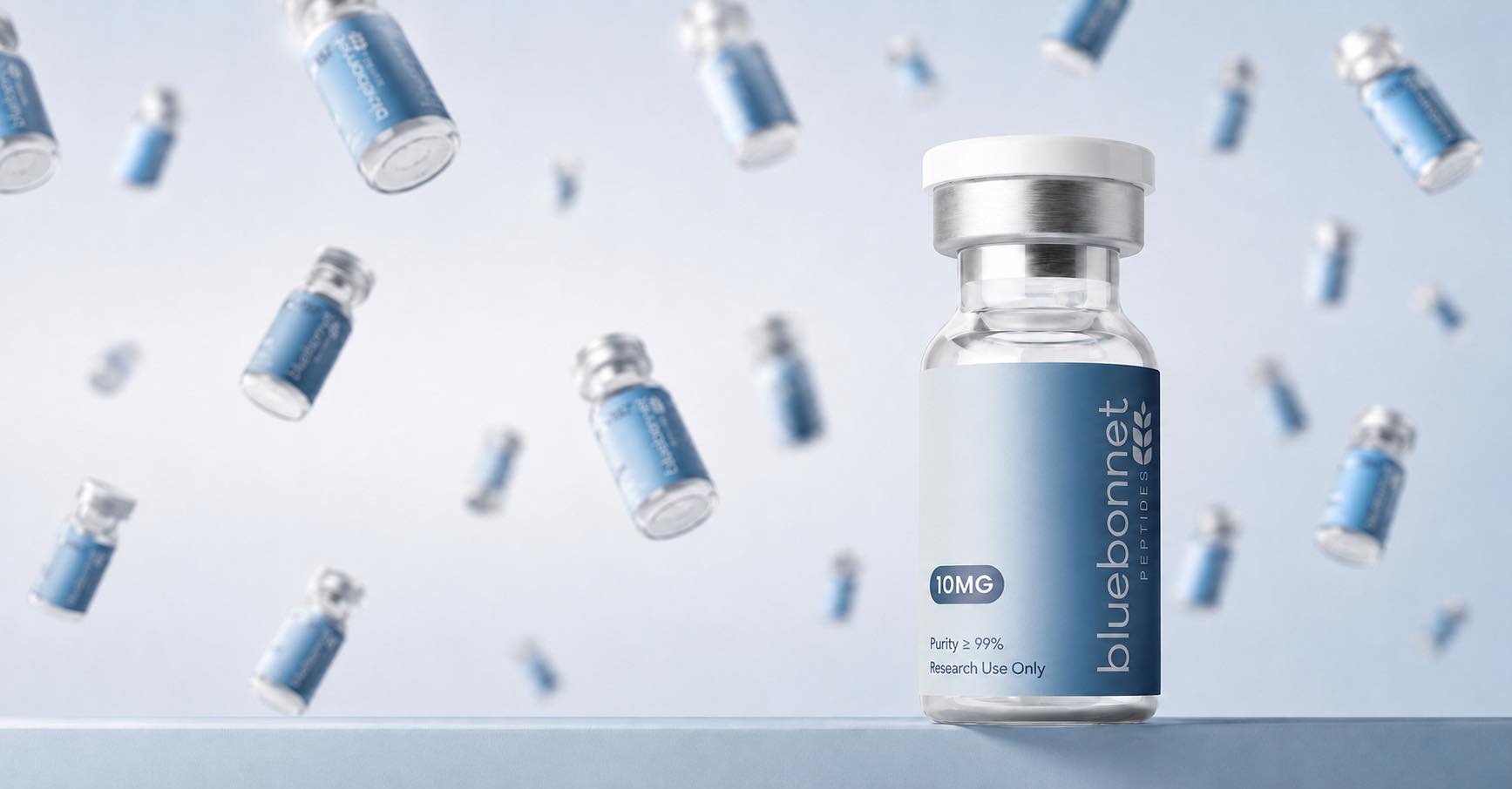 Bluebonnet Research Facebook ad: Research Peptides for Sale | Bluebonnet Peptides, ≥99%…