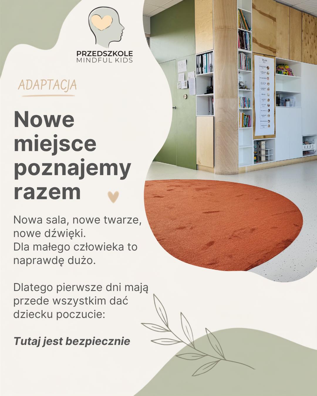 Przedszkole Mindful Kids Facebook ad: Pierwsze dni w przedszkolu to dla dziecka dużo…