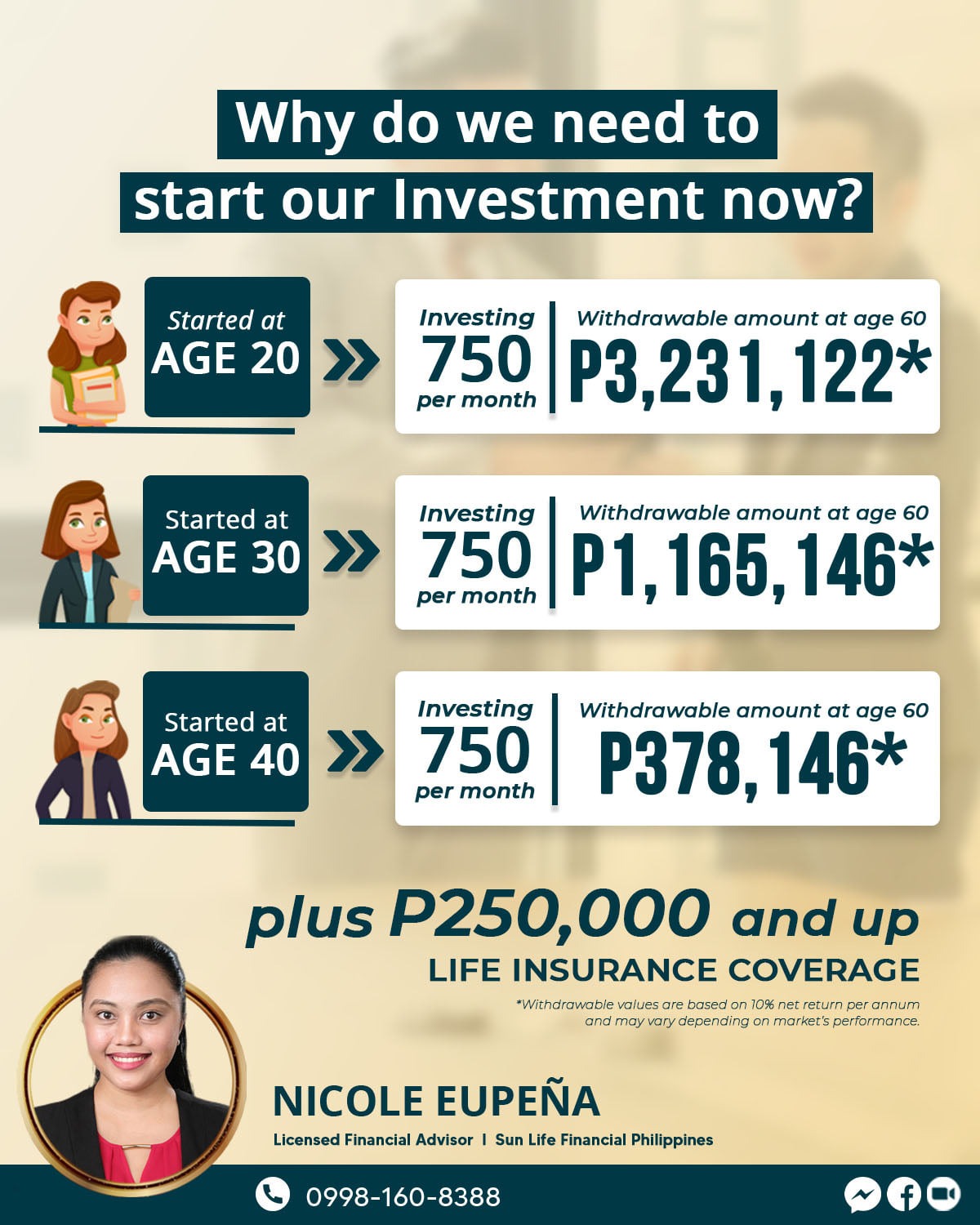 Nicole P. Eupeña Sun Life Facebook ad: Invest in Your Family’s Future