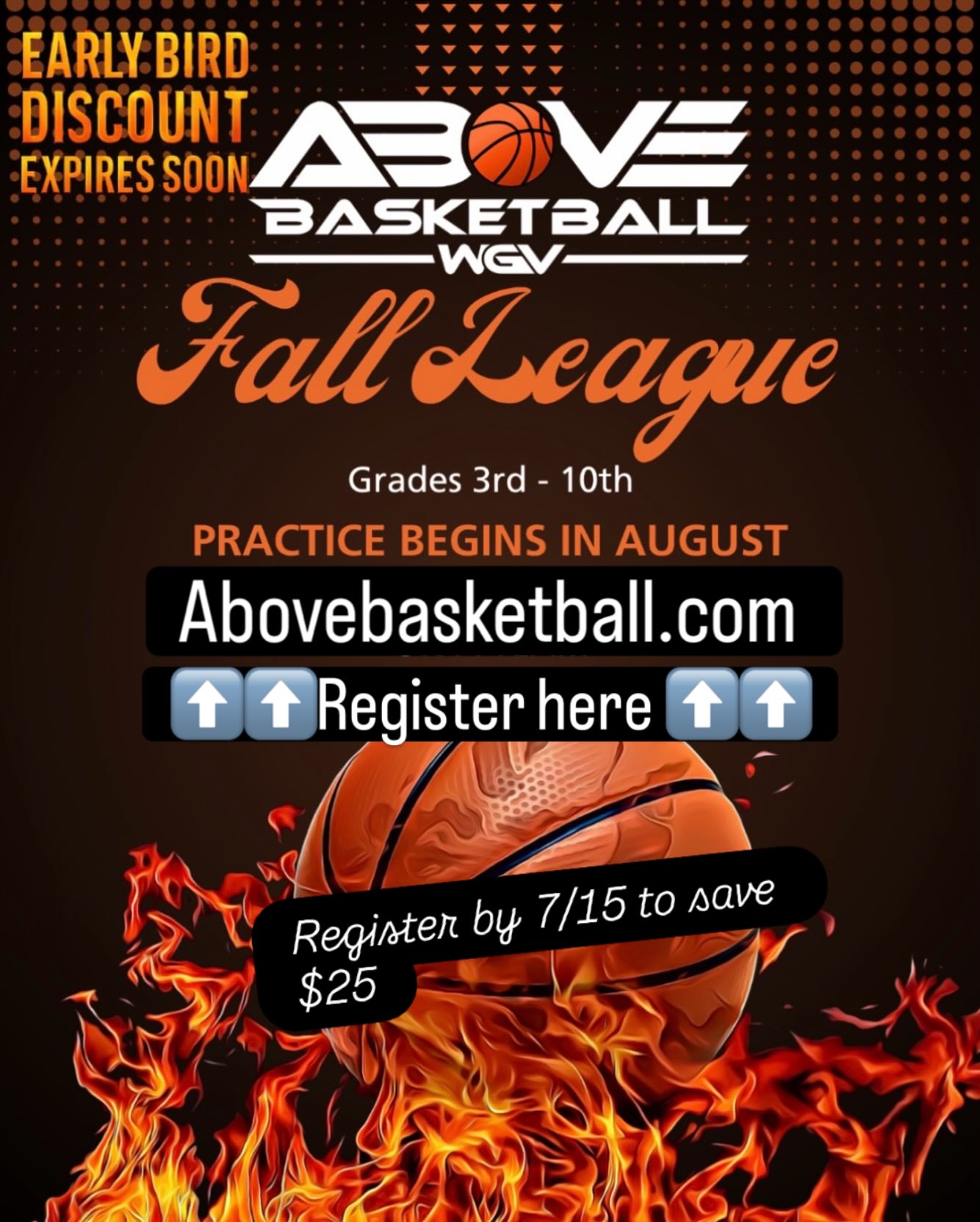 Above Basketball WGV Facebook ad
