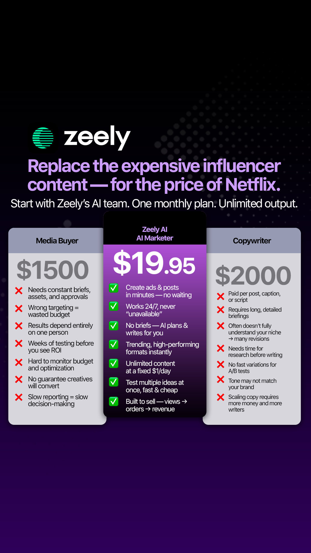 Zeely Facebook ad