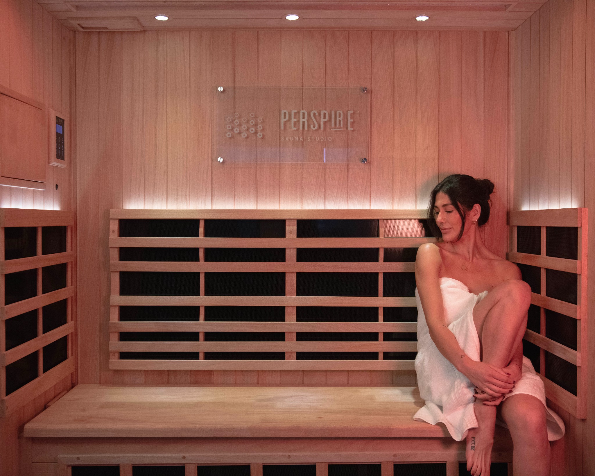 Perspire Sauna Studio Redmond Facebook ad from Jul 14, 2026
