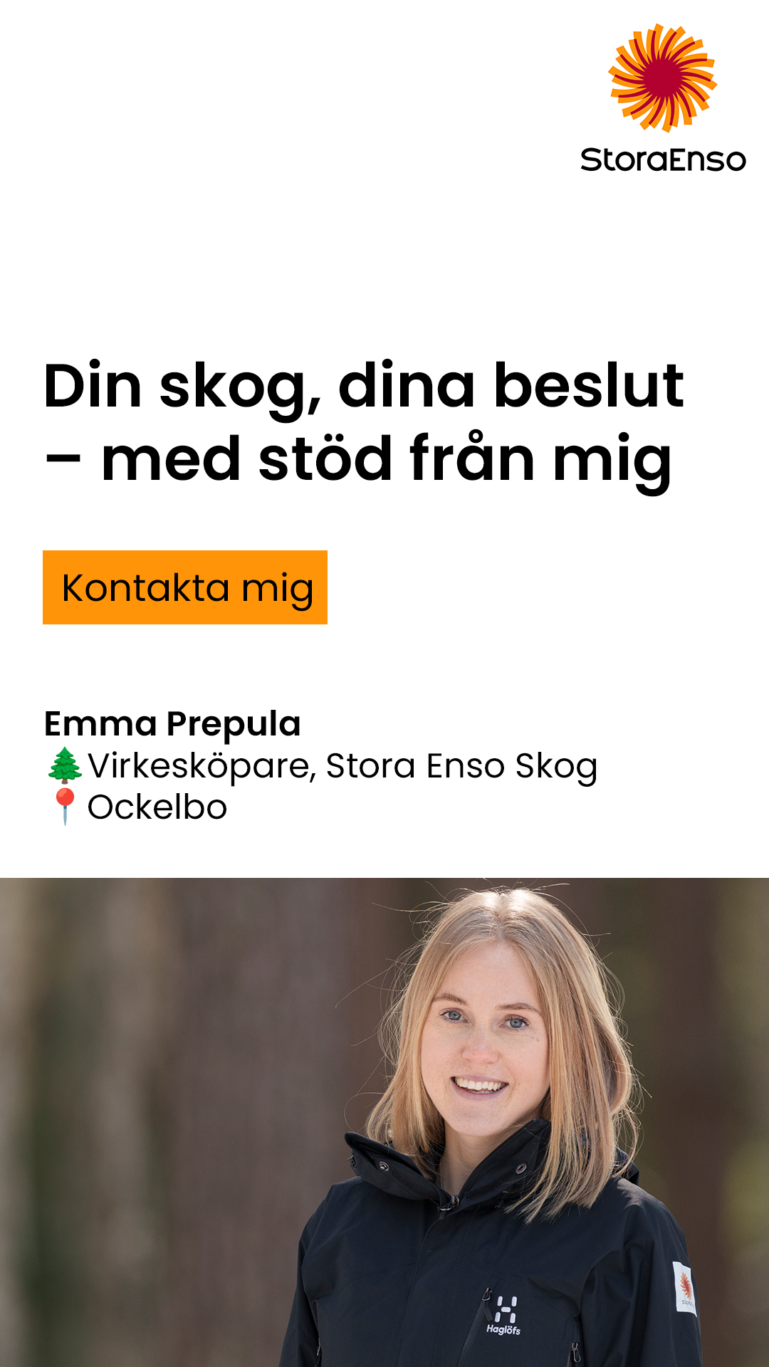 Stora Enso Skog Facebook ad from Nov 18, 2025