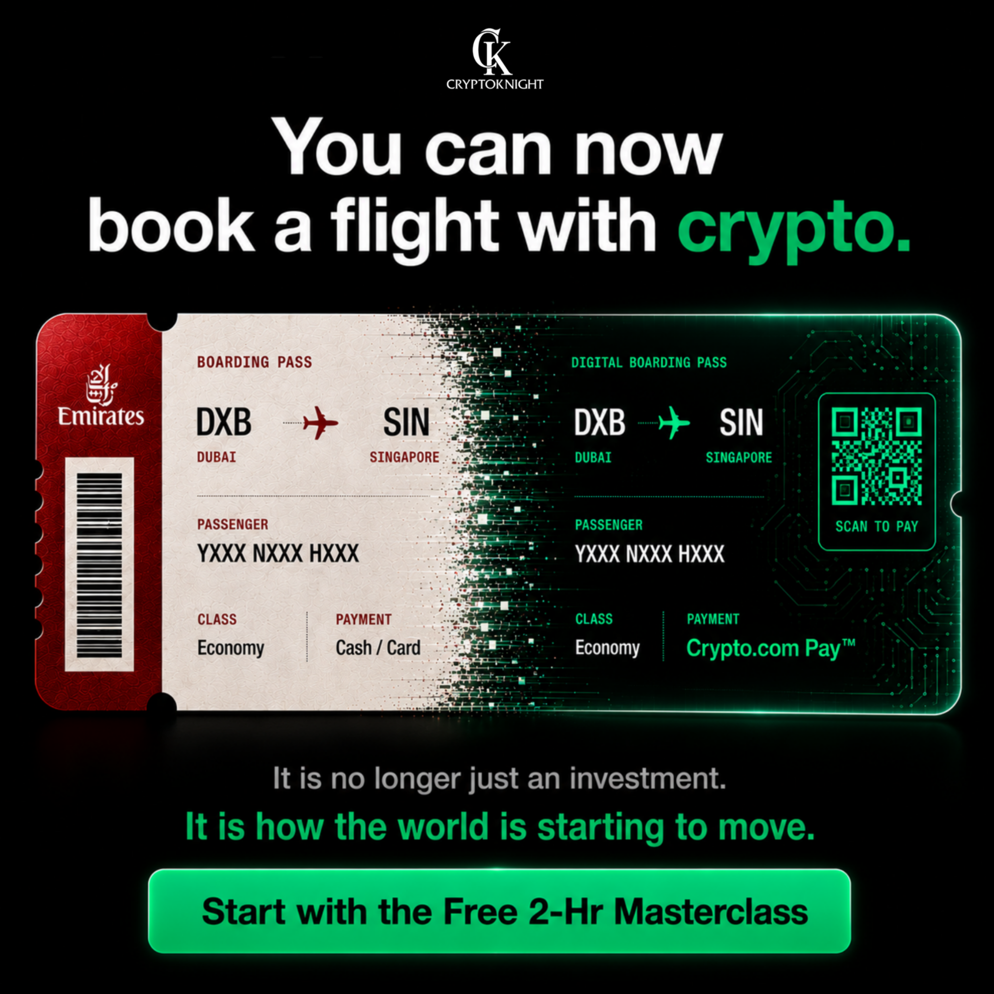 Cryptoknight Academy Facebook ad: Understand Where Finance Is Going