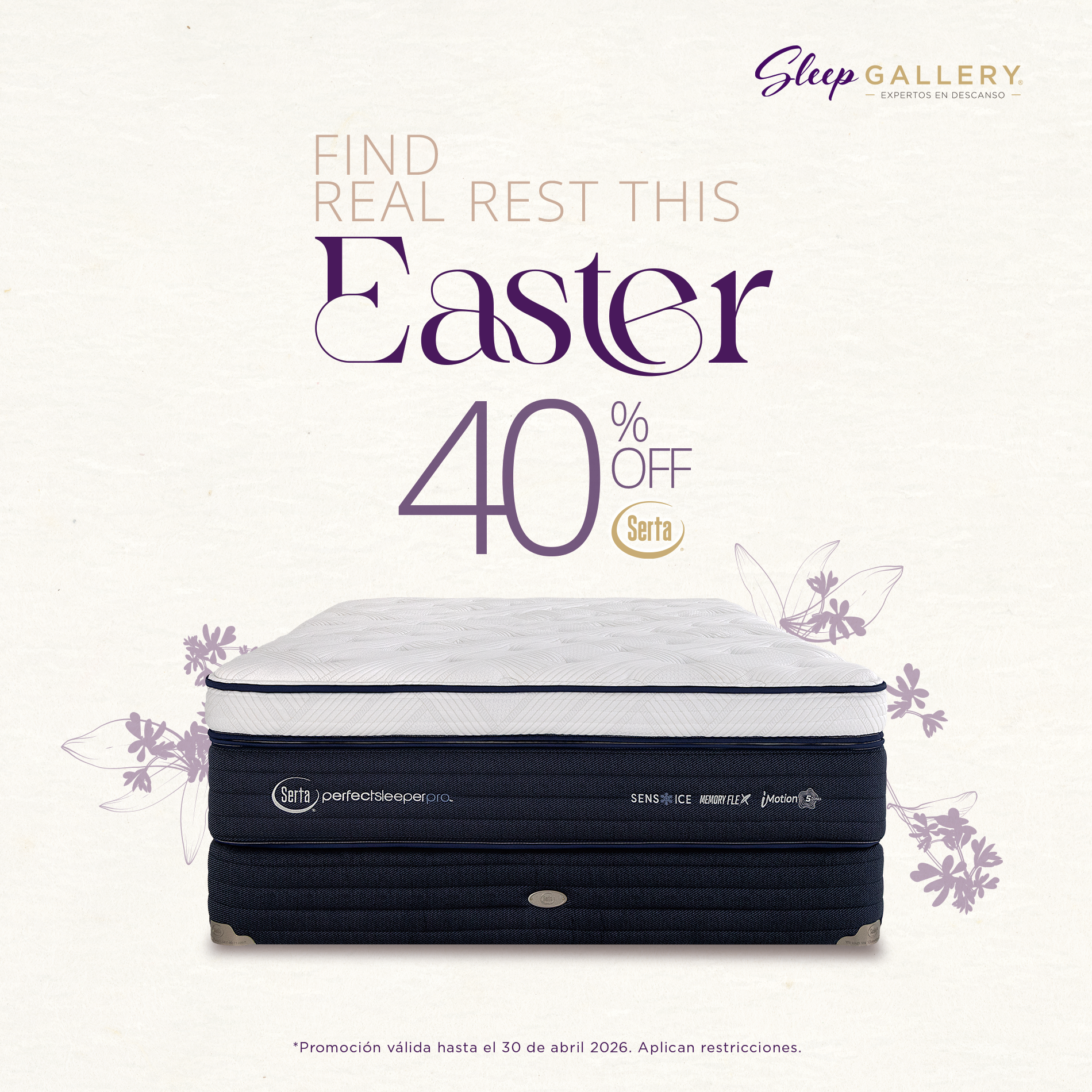Sleep Gallery CR Facebook ad