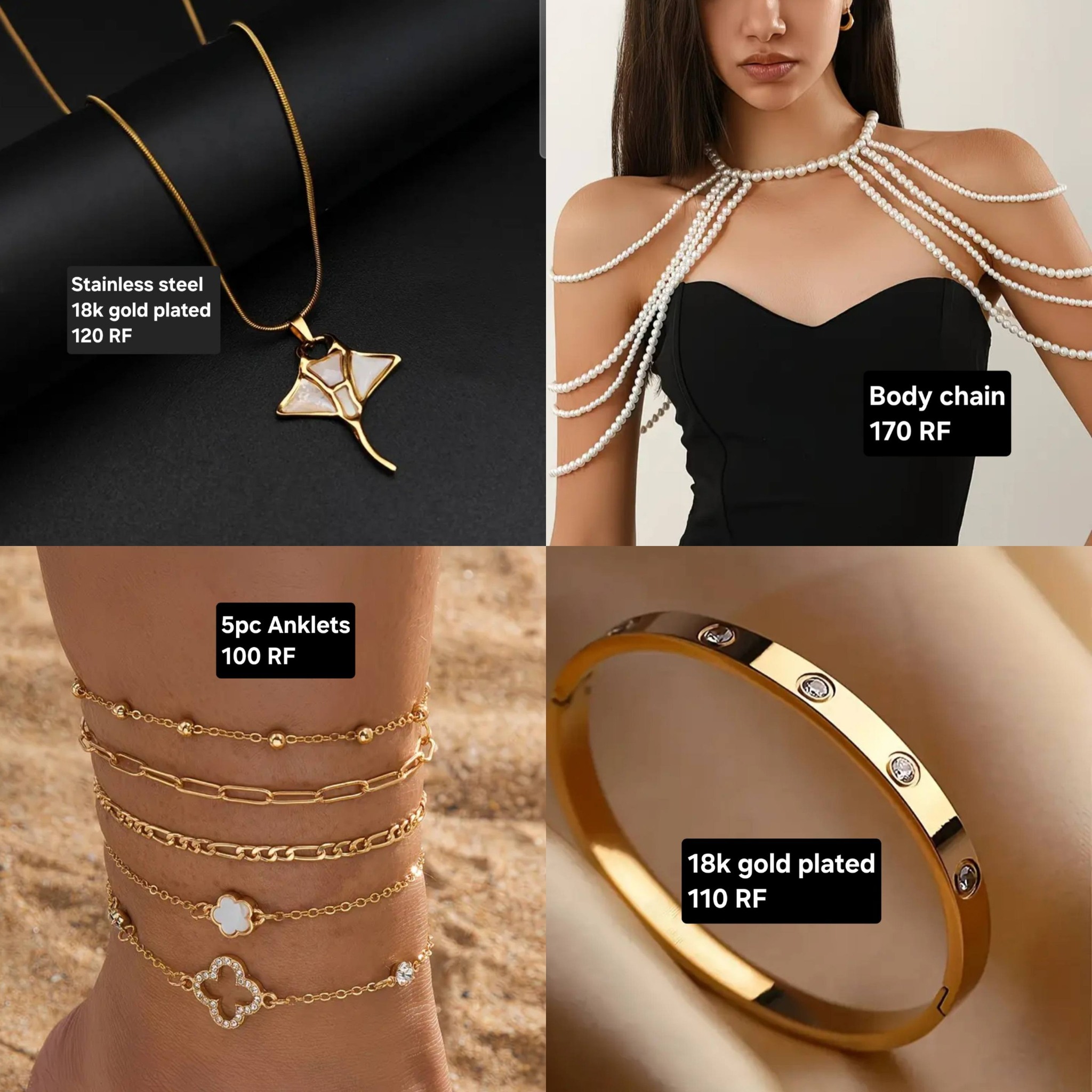 GURLS Fashion Facebook ad: Ladies necklace, bracelets and hair accessories available…