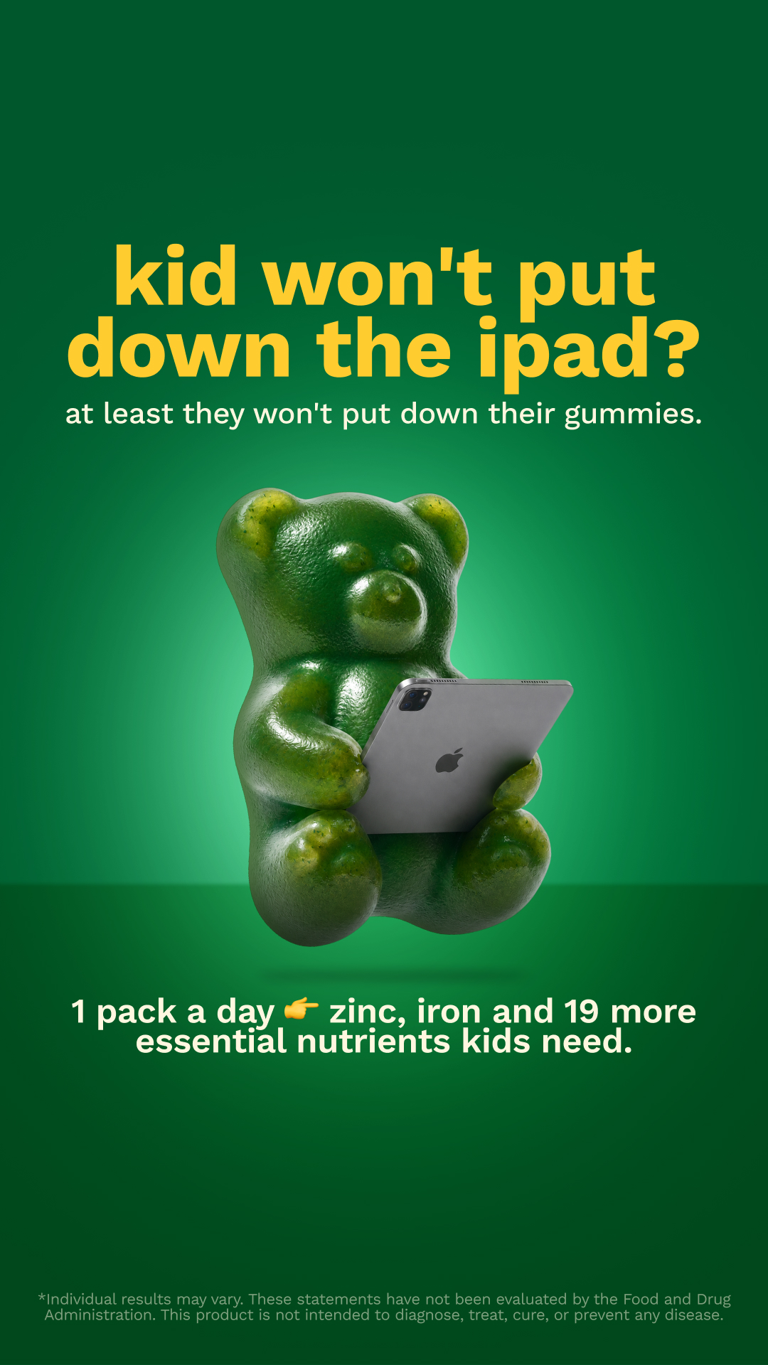 Grüns Kids Facebook ad