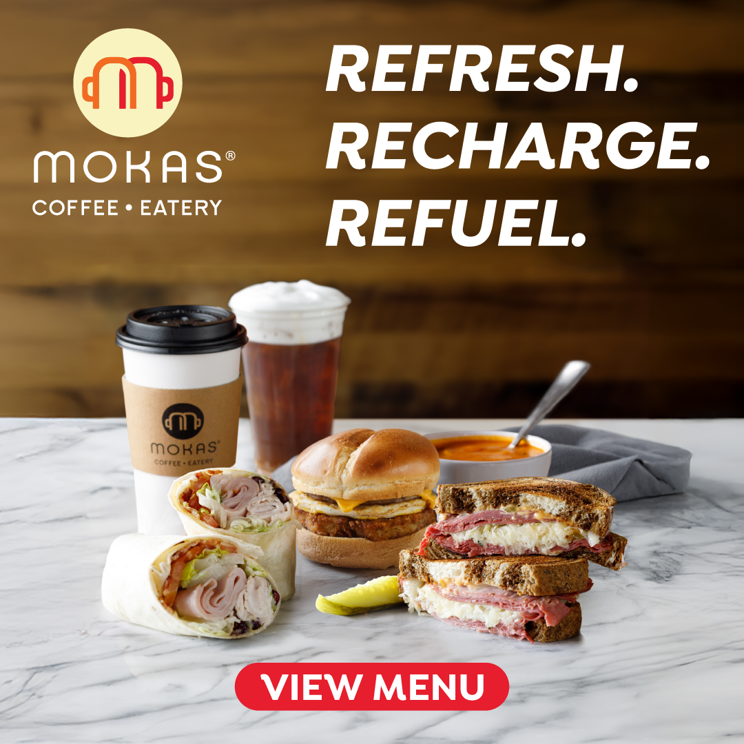 Mokas Coffee & Eatery- East Wichita Waterfront Facebook ad: Looking for the perfect pick-me-up?