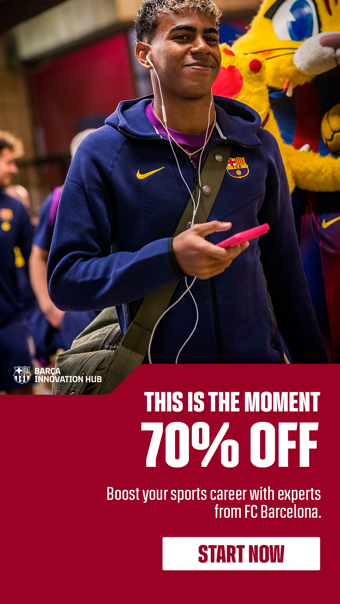 Barça Innovation Hub Facebook ad