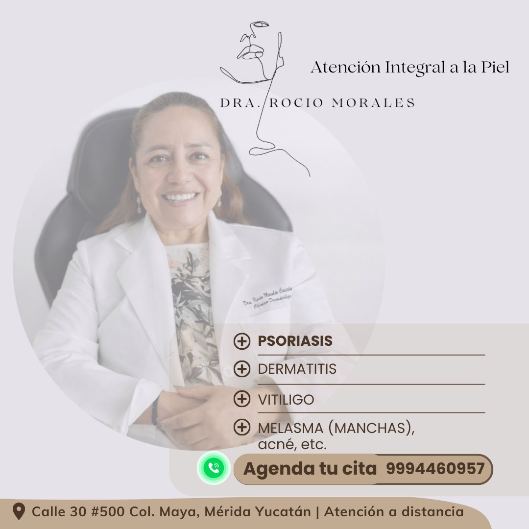 Dra. Rocio Morales Castellanos Atención integral a la piel Facebook ad: La piel es un órgano complejo que requiere…