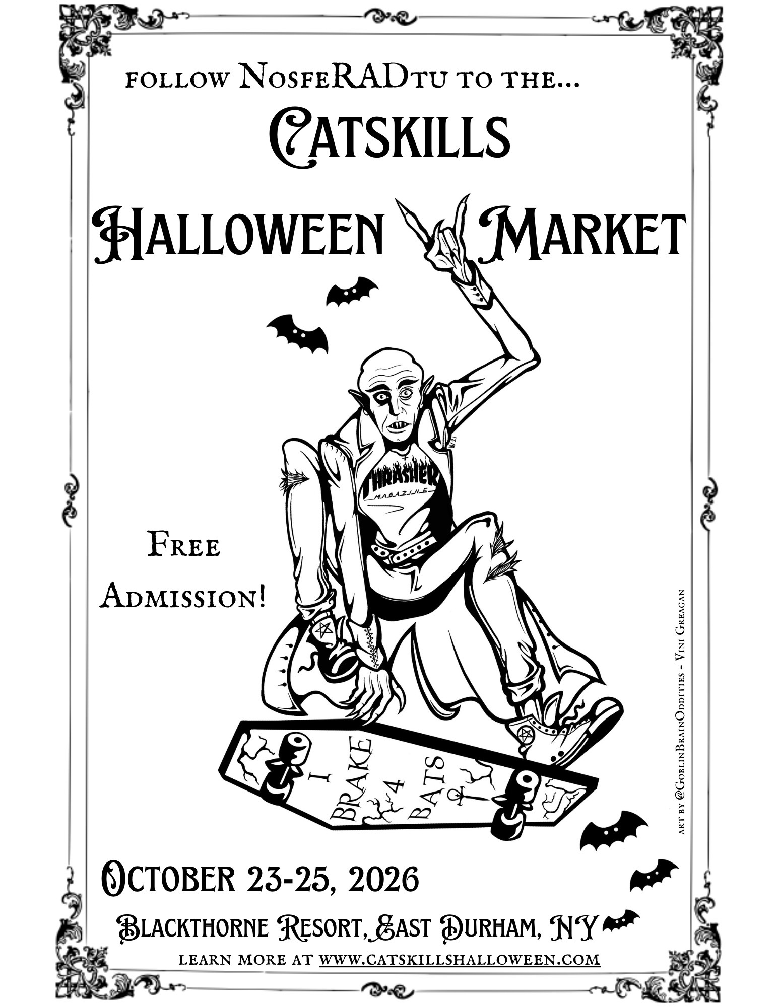 Catskills Halloween Market Facebook ad: The 13th Annual Catskills Halloween Festival & Oddities…