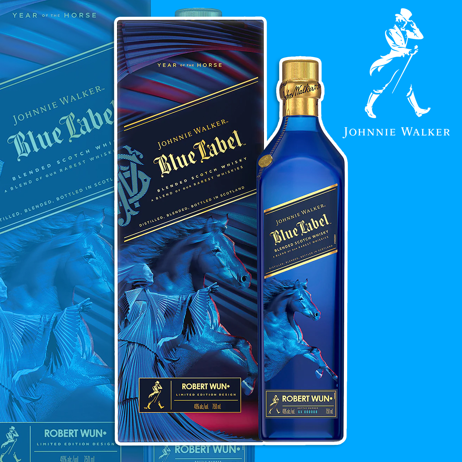 Whiskey Caviar Facebook ad: Now available - Johnnie Walker Blue Label Year of the Horse