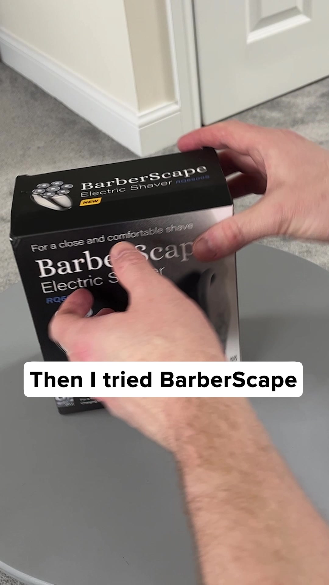 BarberScape Facebook ad: Smoother, Cleaner, Faster Shave