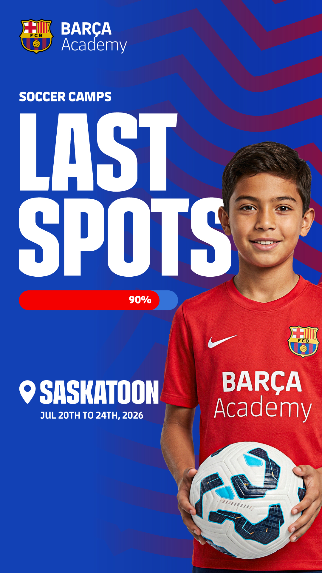 Barça Academy Canada Facebook ad from Jun 2, 2026
