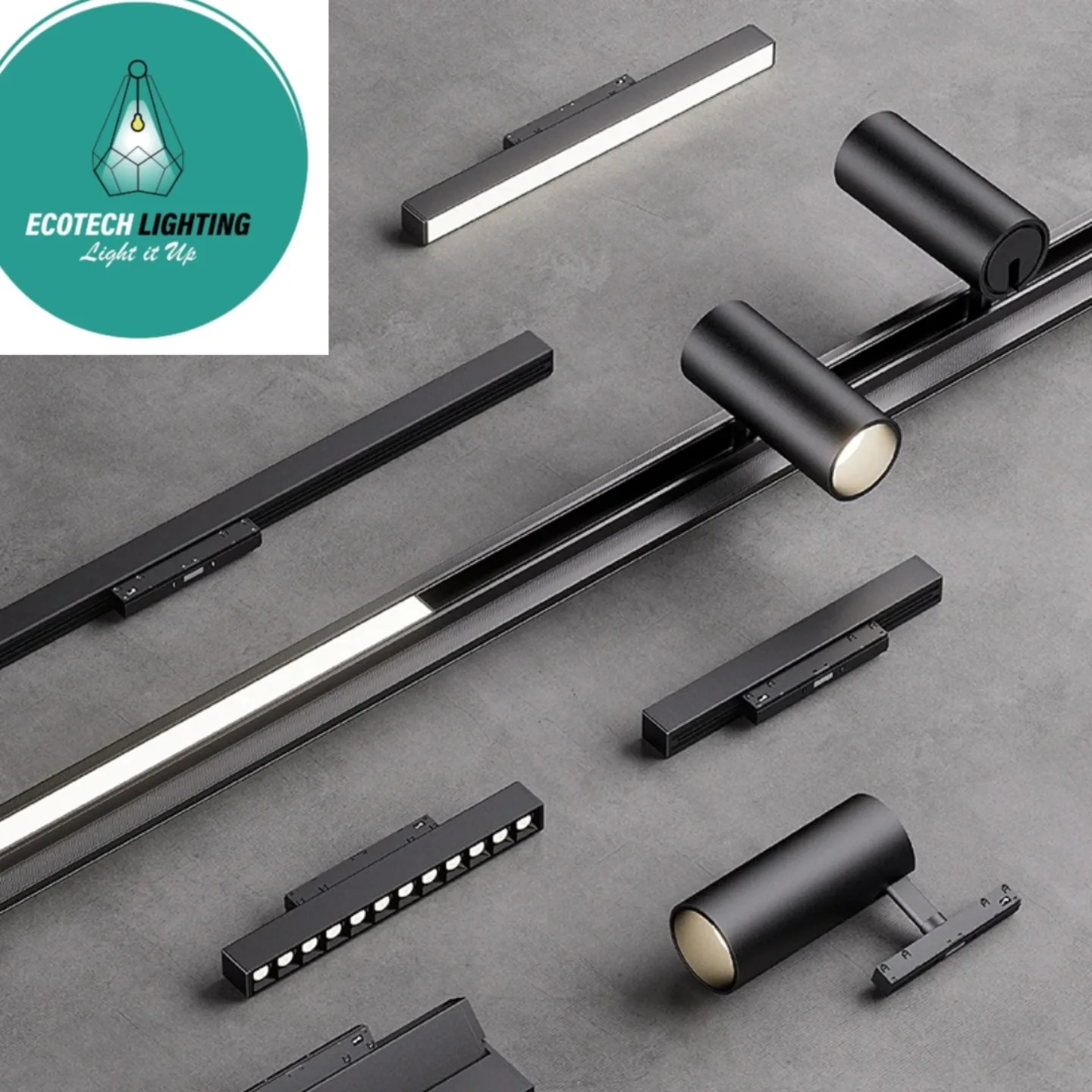 Ecotech Lighting Facebook ad: Upgrade Your Space with Magnetic Profile Lights!