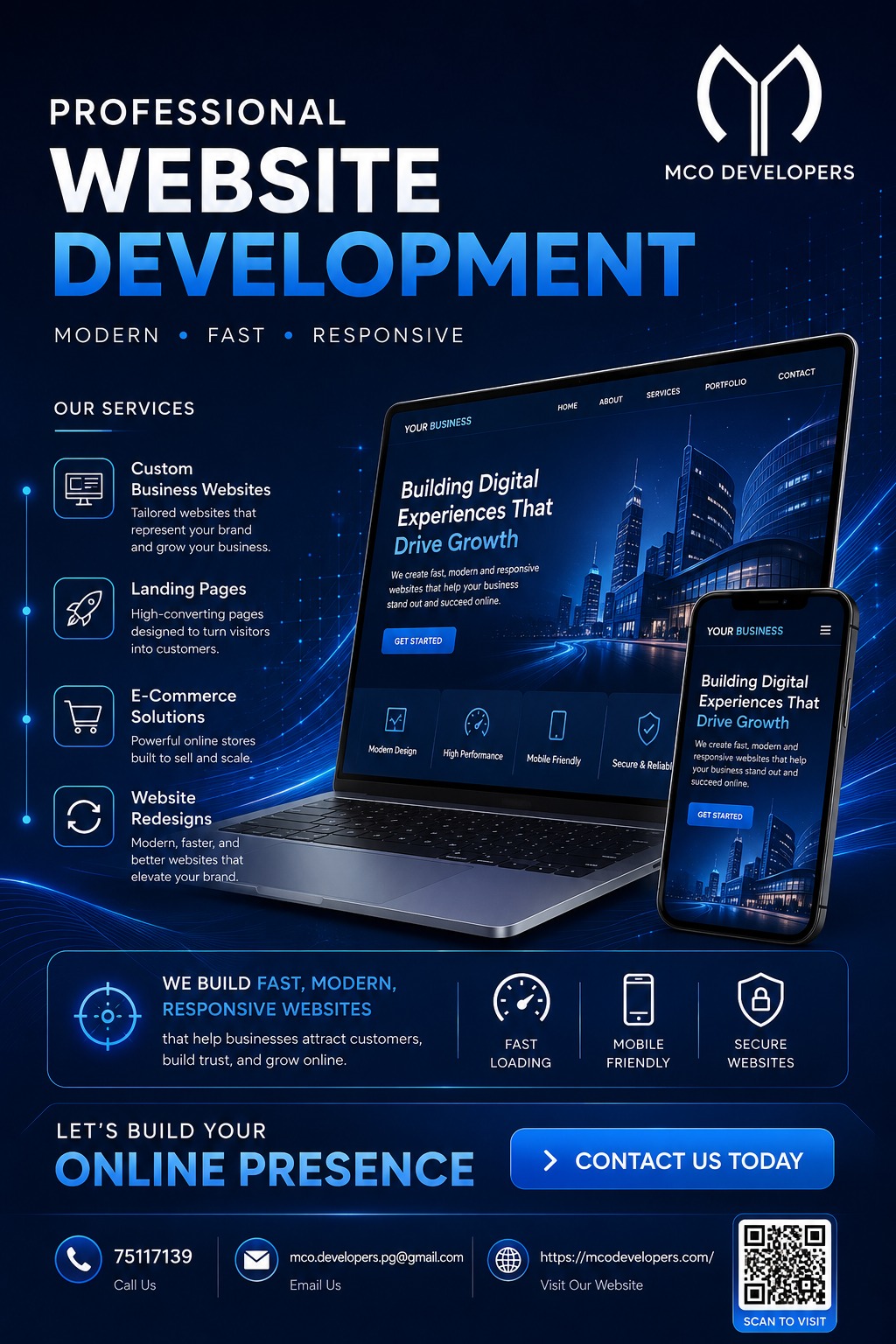 MCO Developers Facebook ad: Your customers are searching online.