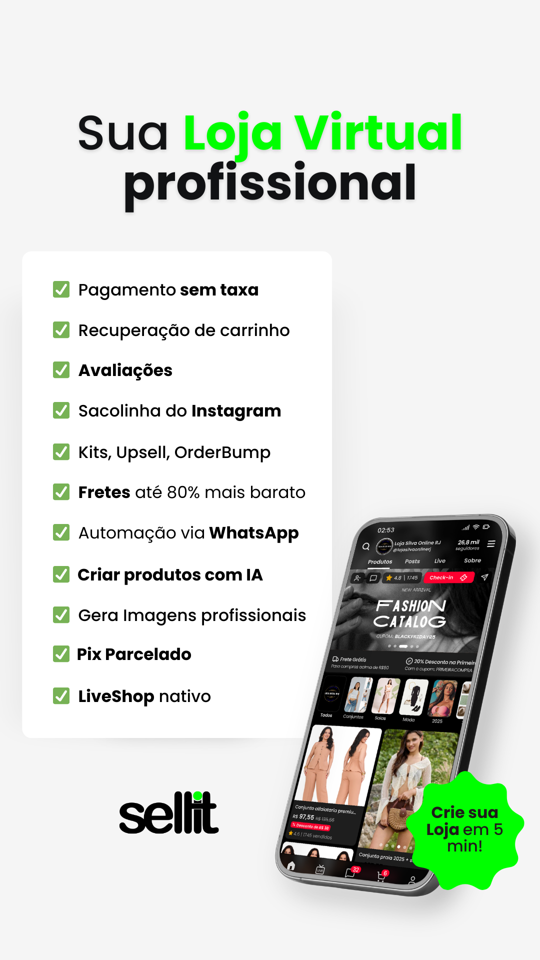 Sellitbr Social Commerce Facebook ad from Mar 13, 2026