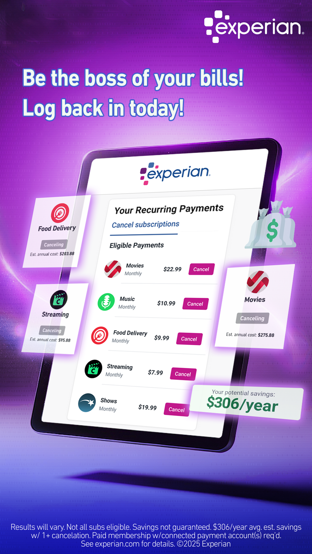 Experian Facebook ad