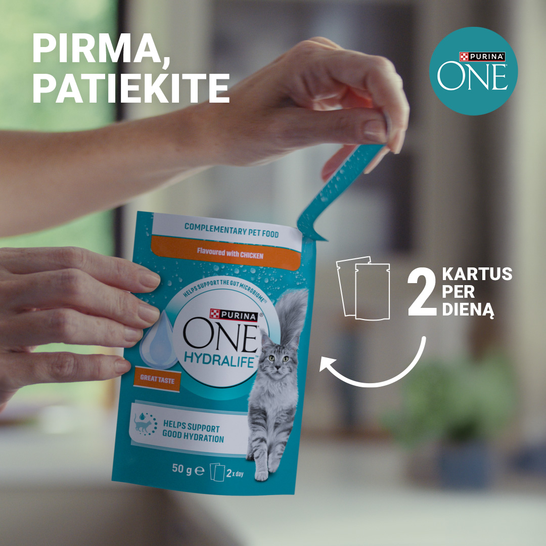 Purina Lietuva Facebook ad: Pažangi ir pritaikyta mityba, tenkinanti jūsų katės…
