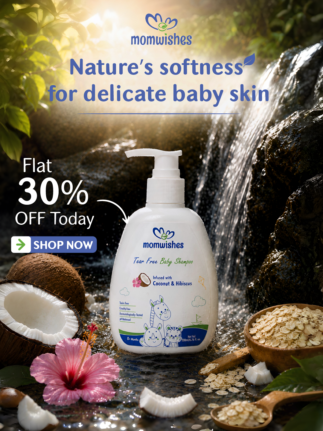 MomWishes Facebook ad: Get 30% OFF combo