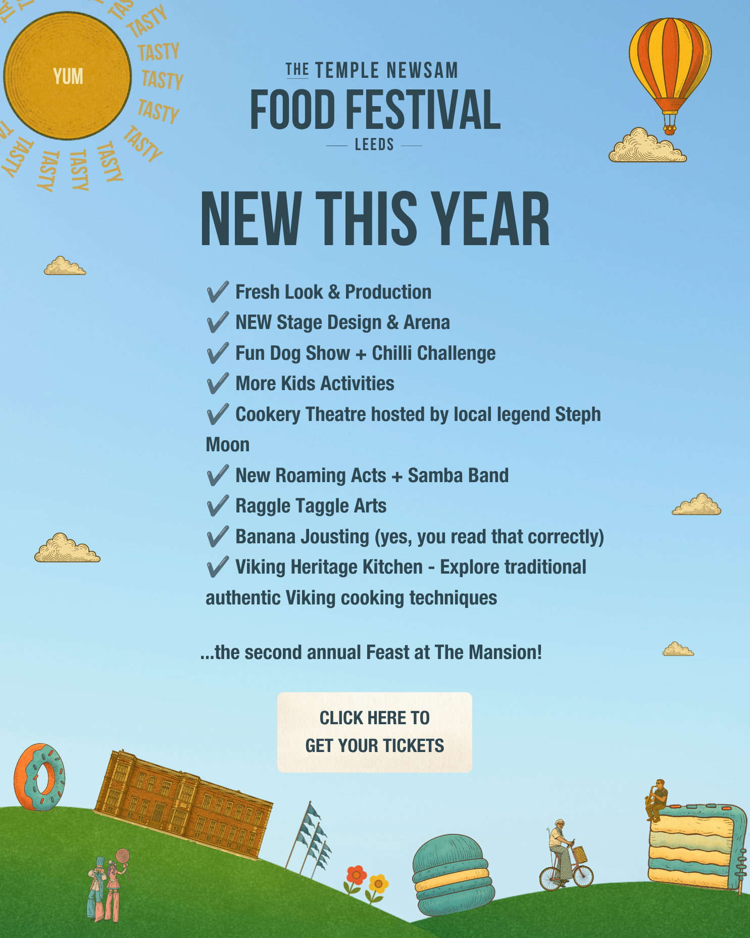 Temple Newsam Food Festival Facebook ad