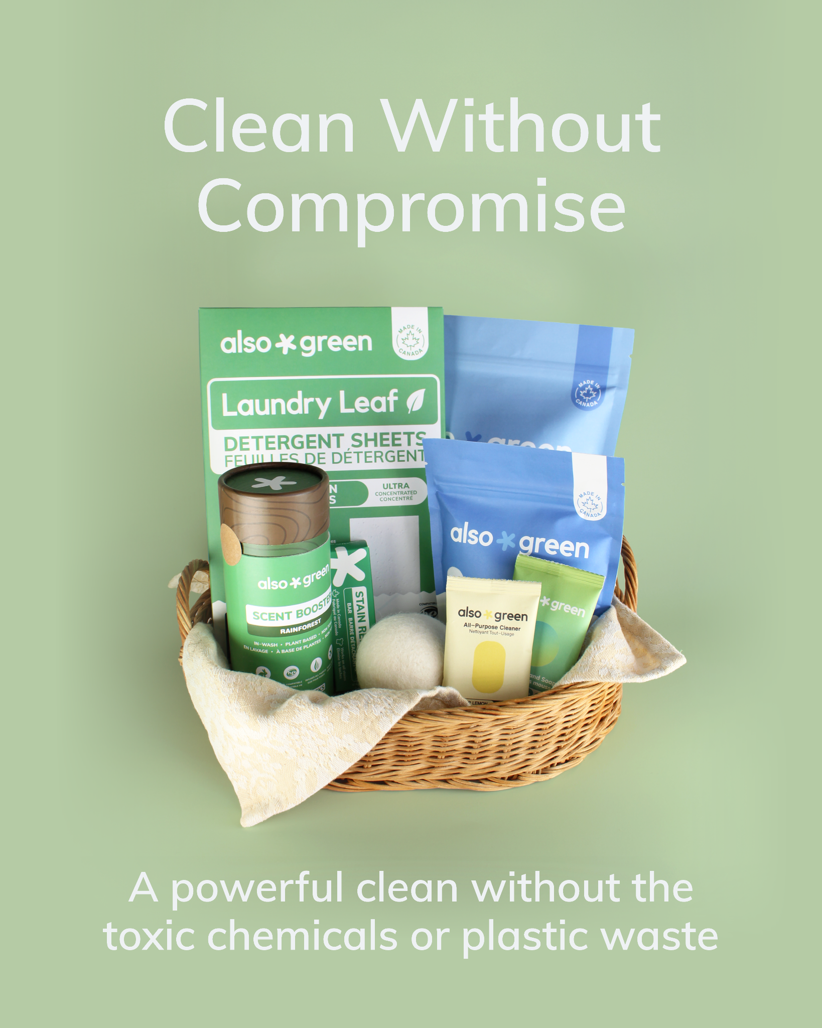 Also Green Facebook ad