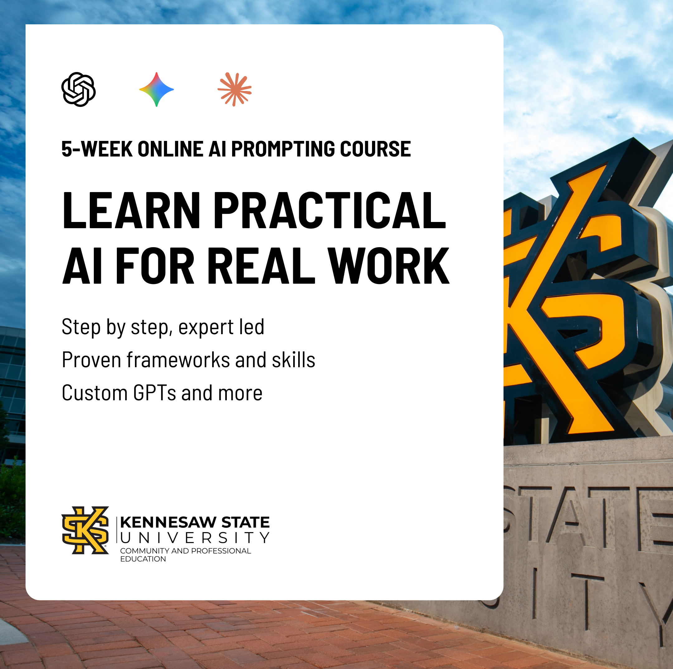 KSU Community and Professional Education Facebook ad