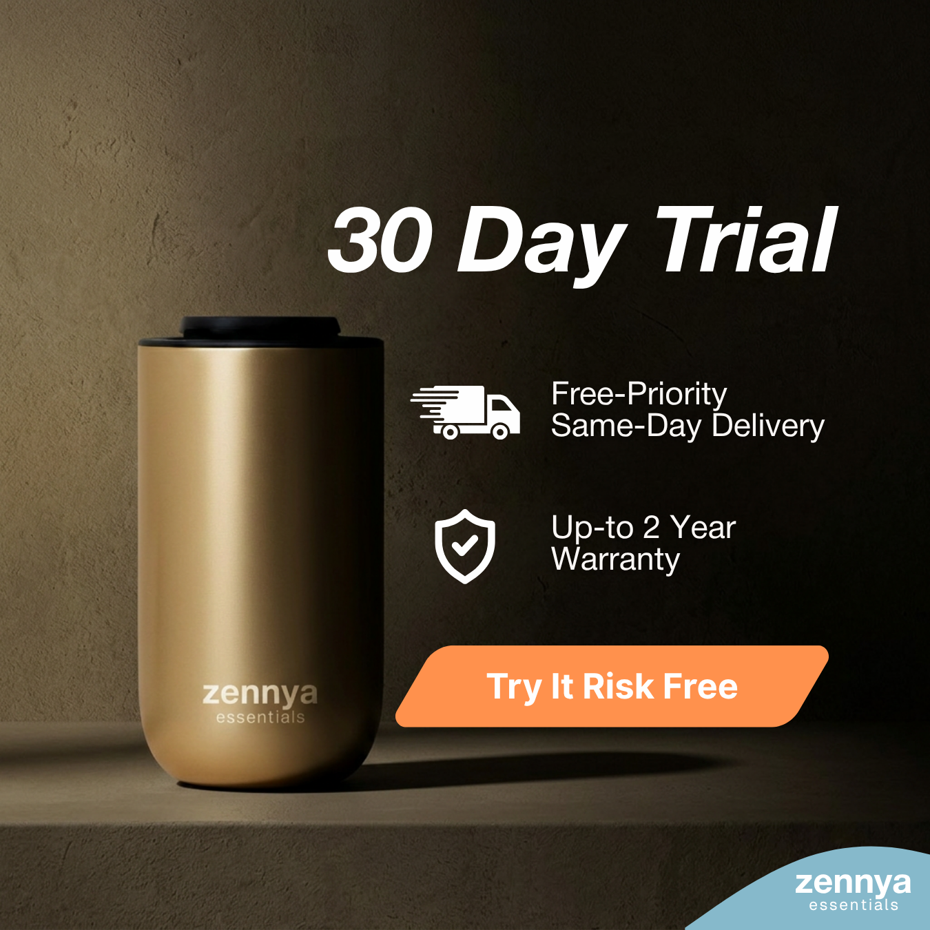 Zennya Essentials Facebook ad: Try Zennya Halo 30 Days Risk-Free