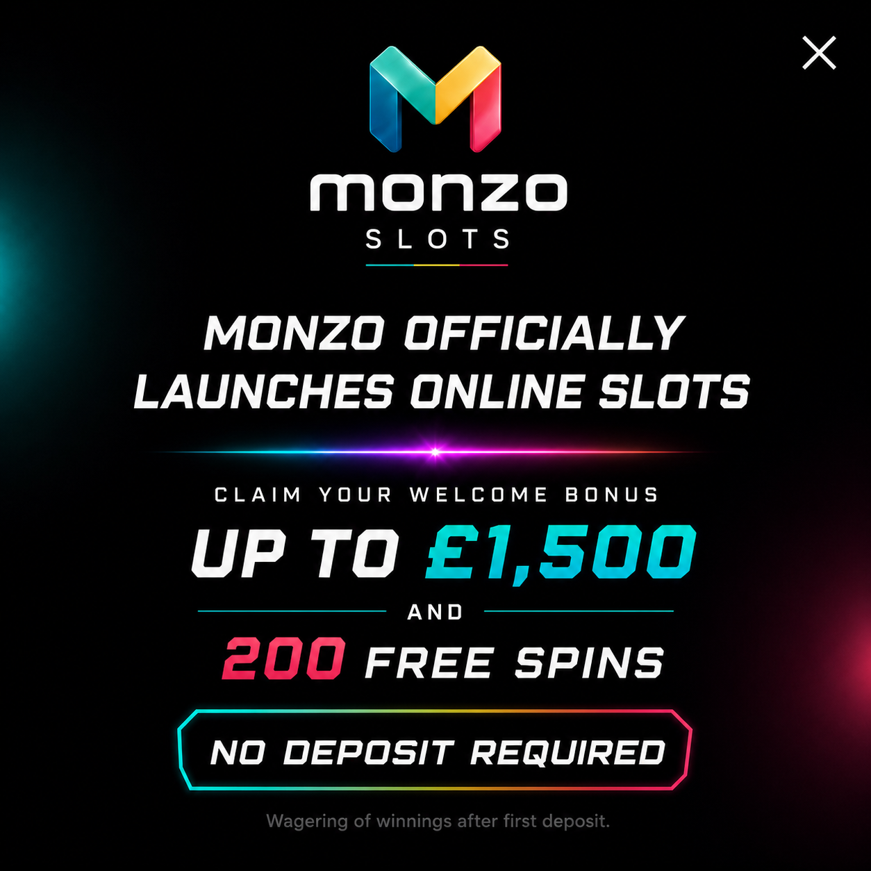 Win Radar Facebook ad: MONZO SLOTS