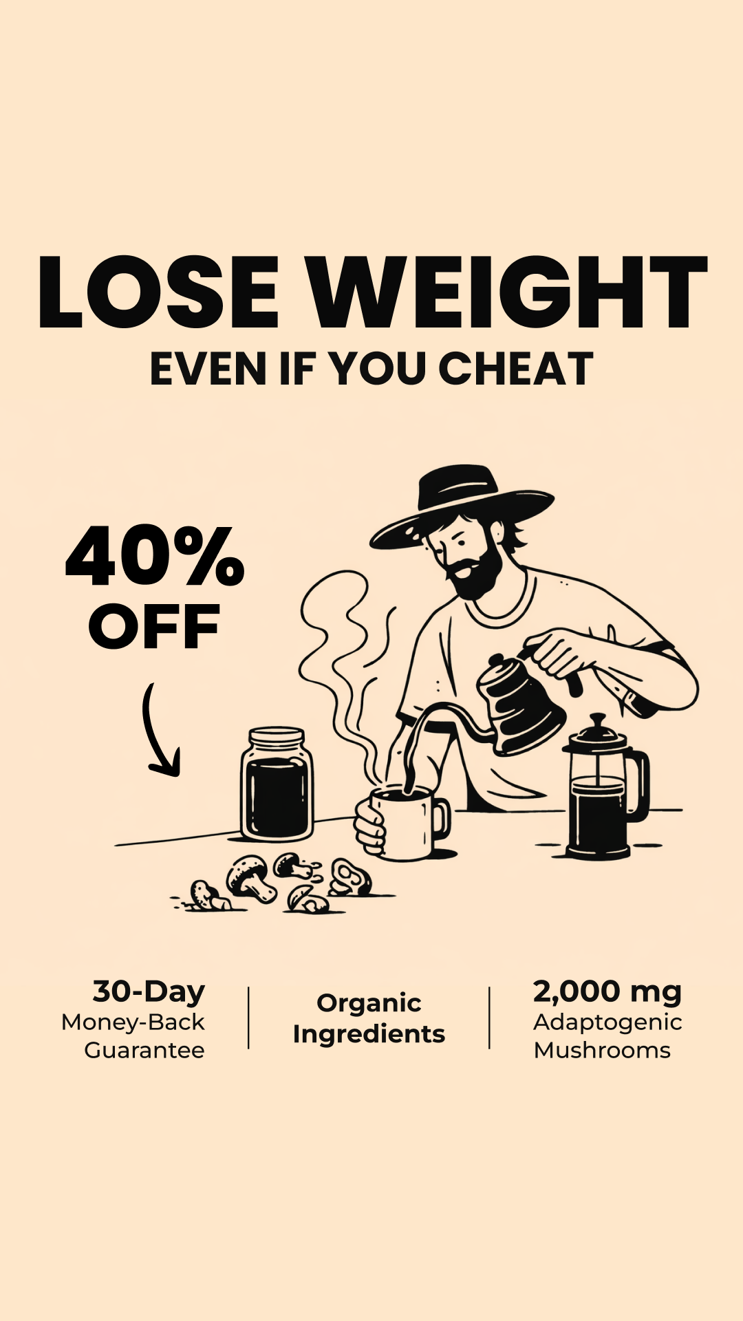 RYZE Superfoods Facebook ad