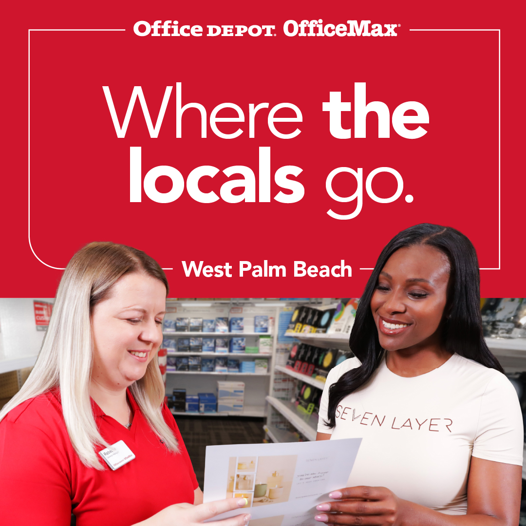 Office Depot Facebook ad: Order online & pick up in 10 minutes