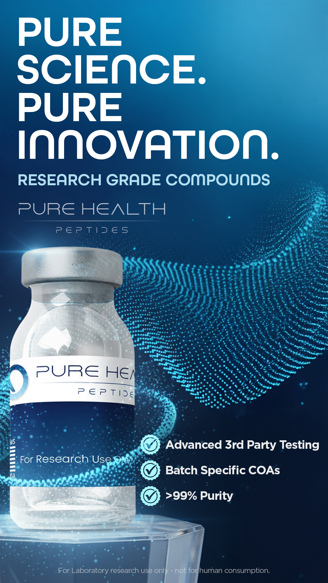 Pure Health Peptides Facebook ad from Dec 1, 2025