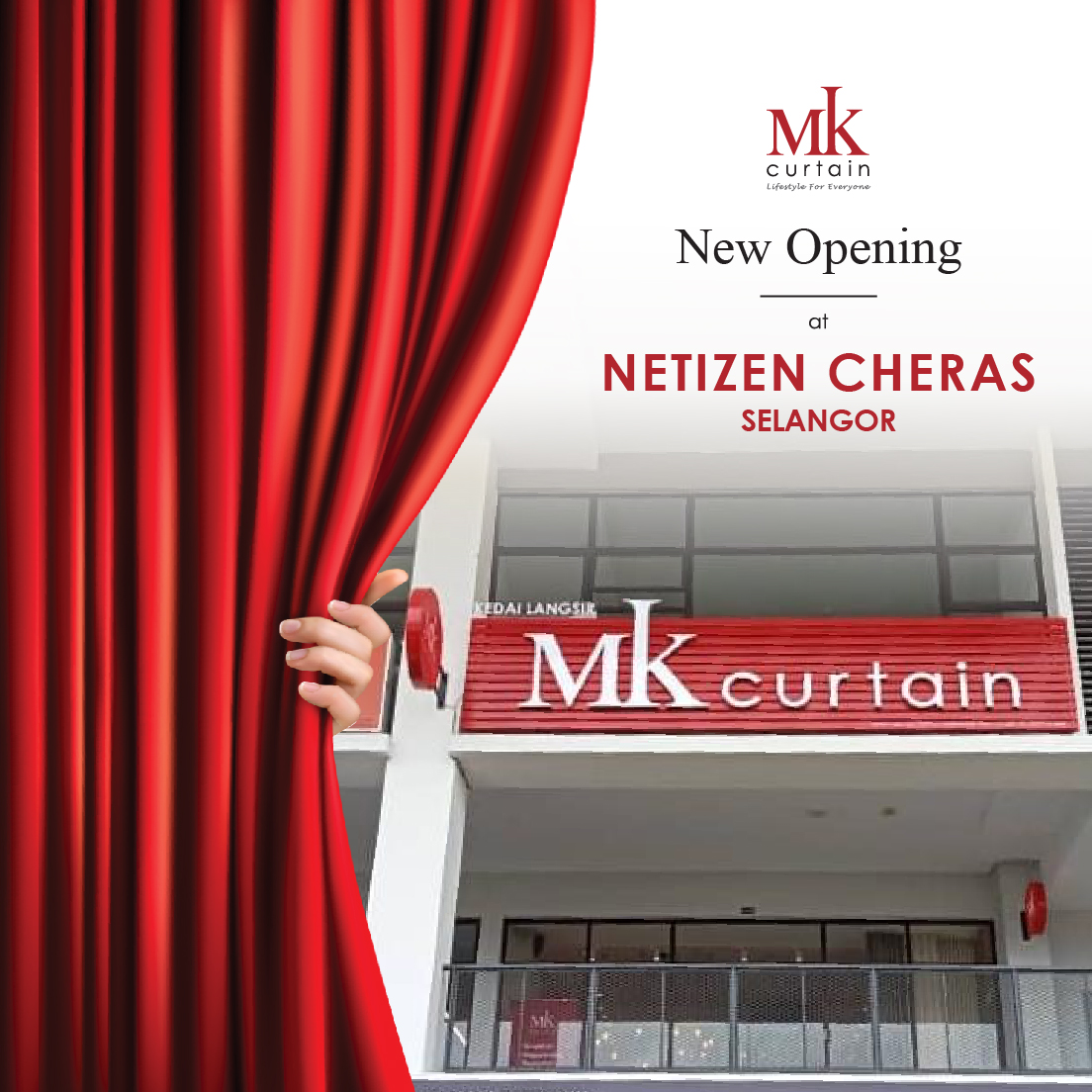 MK Curtain HQ Facebook ad