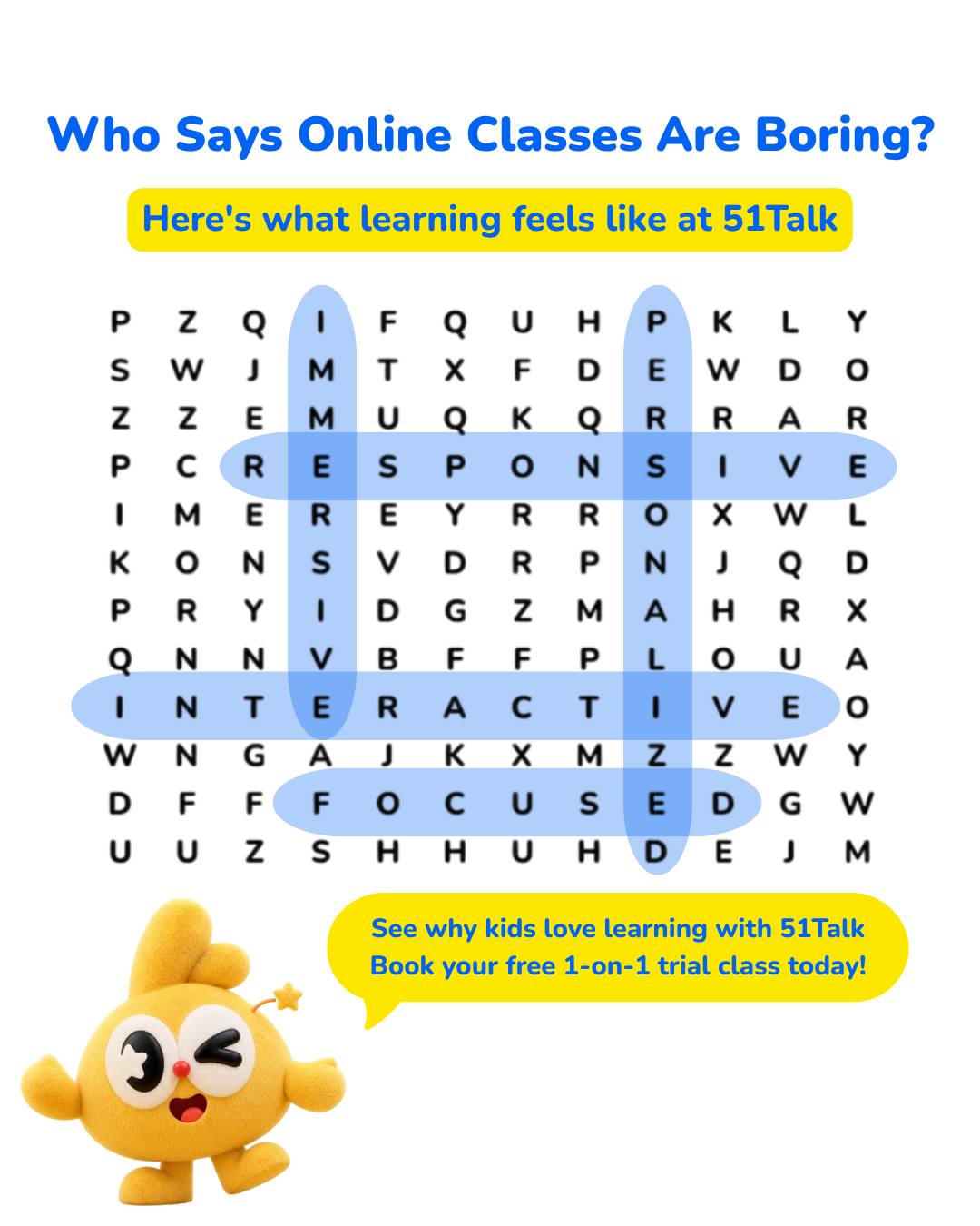 51Talk 马来西亚 Facebook ad: 1-on-1 Online English Lessons with Foreign Teachers