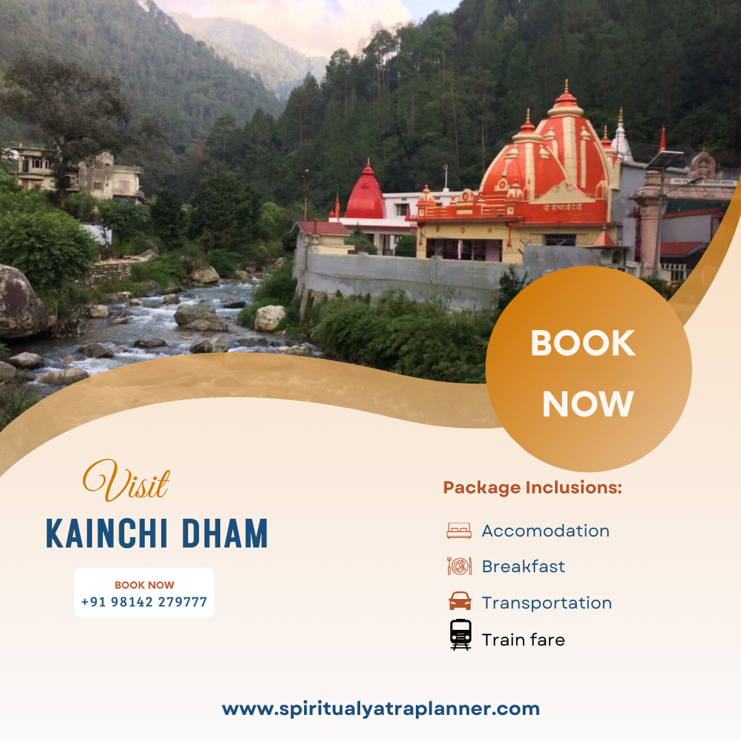 Spiritual Yatra Planner Facebook ad: Kainchi Dham, The Sacred Seat of Neem Karoli…