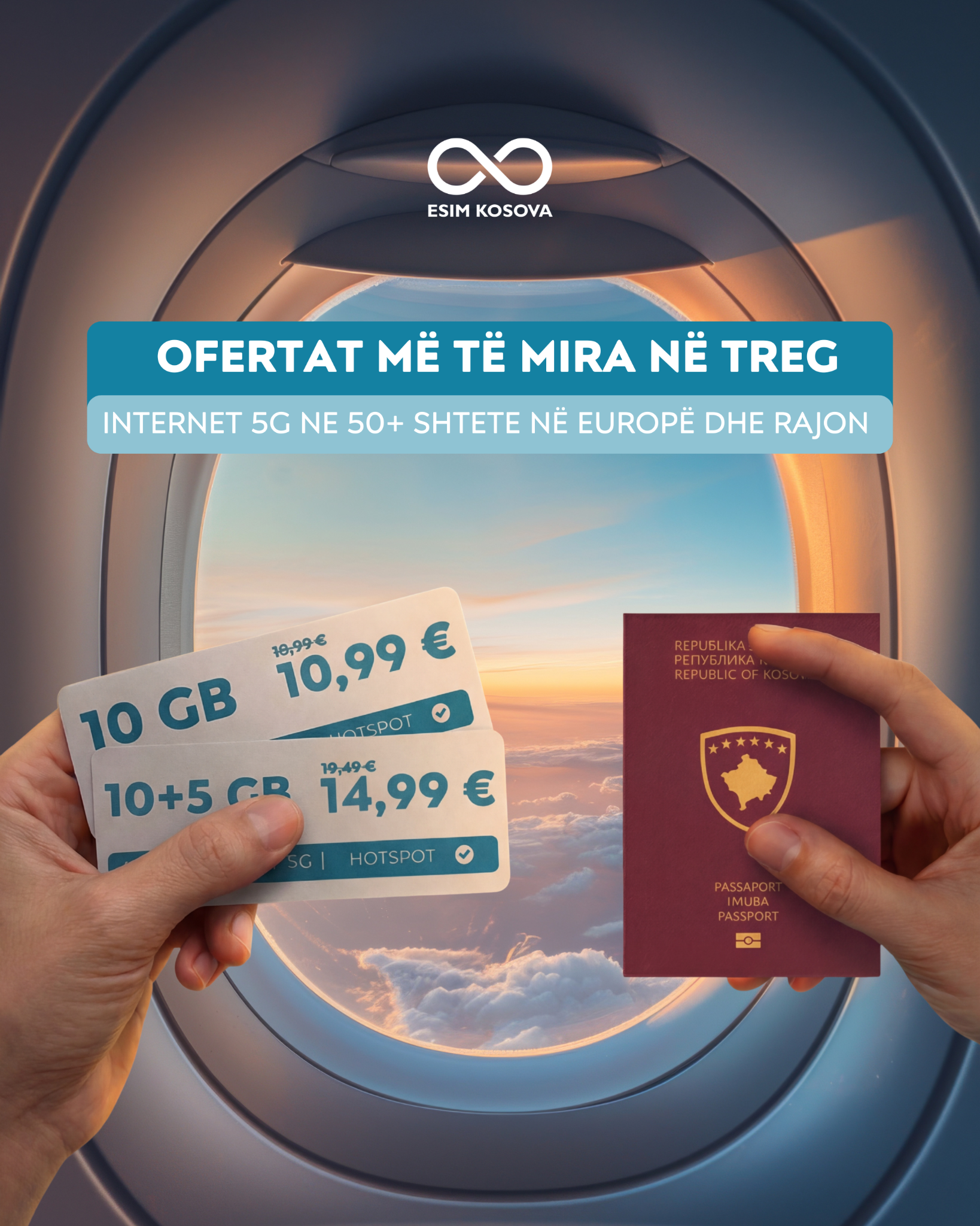 Esim Kosova Facebook ad from Mar 15, 2026