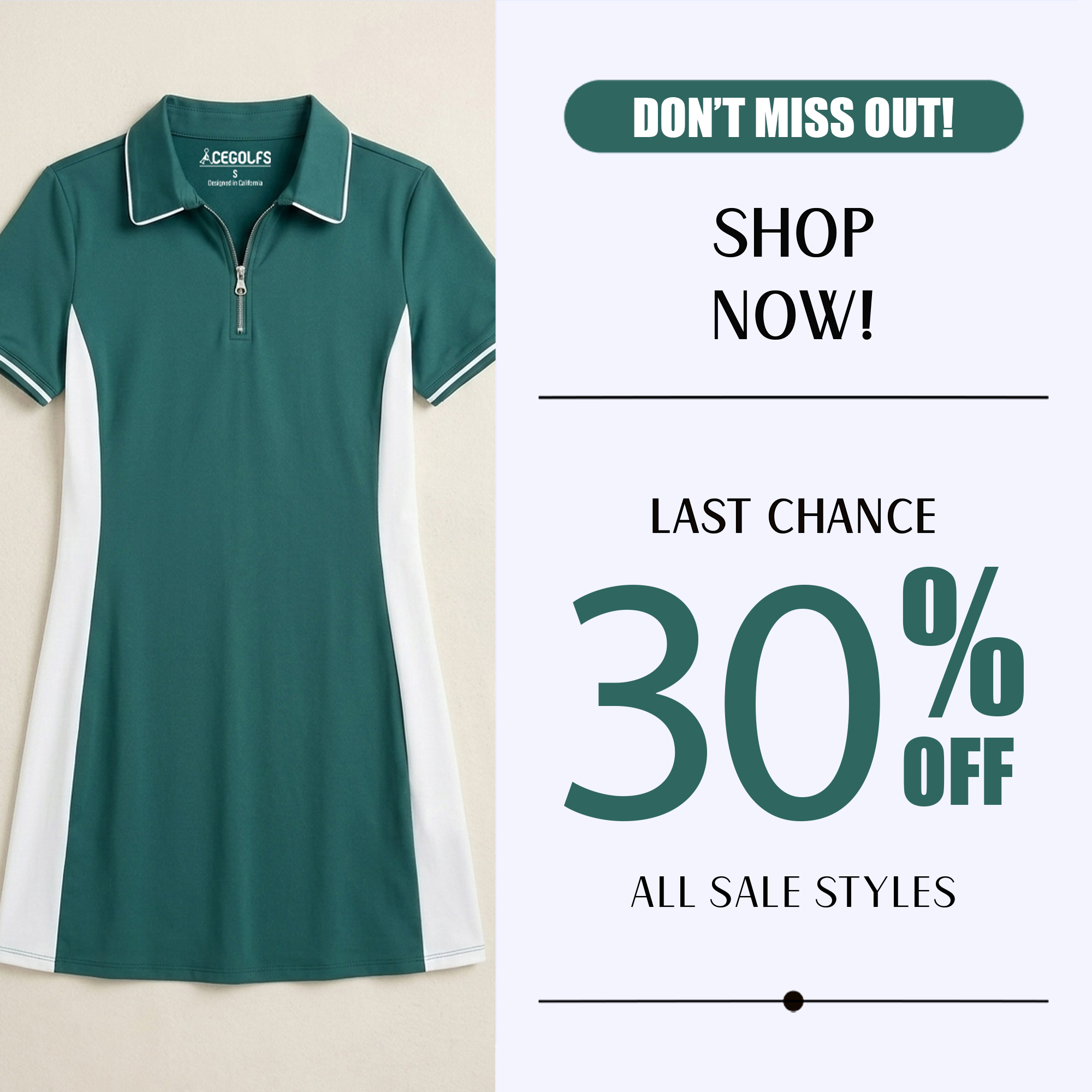 Acegolfs Facebook ad