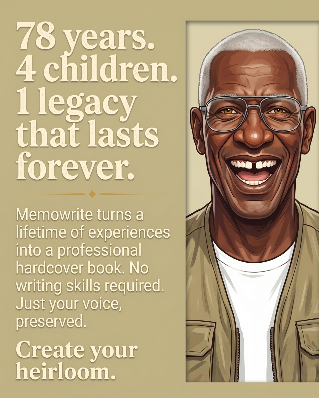 Memowrite Facebook ad