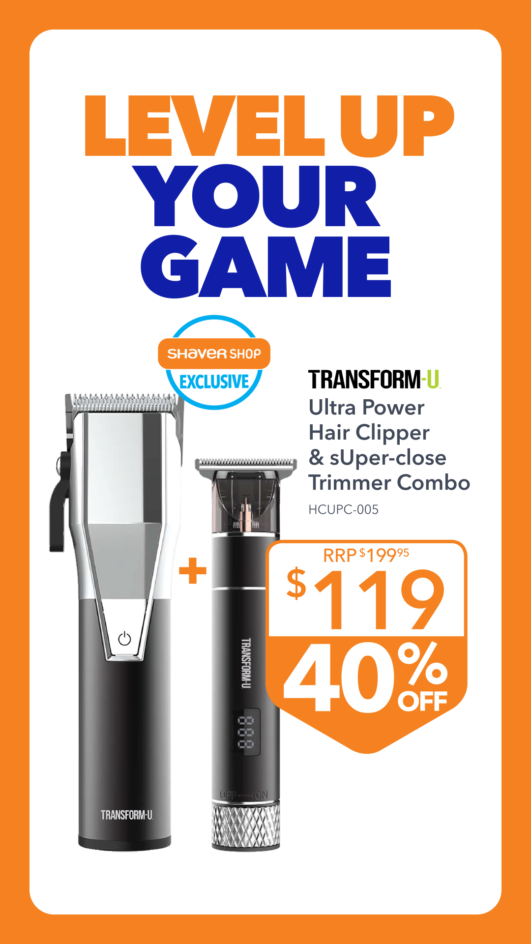 Shaver Shop Facebook ad