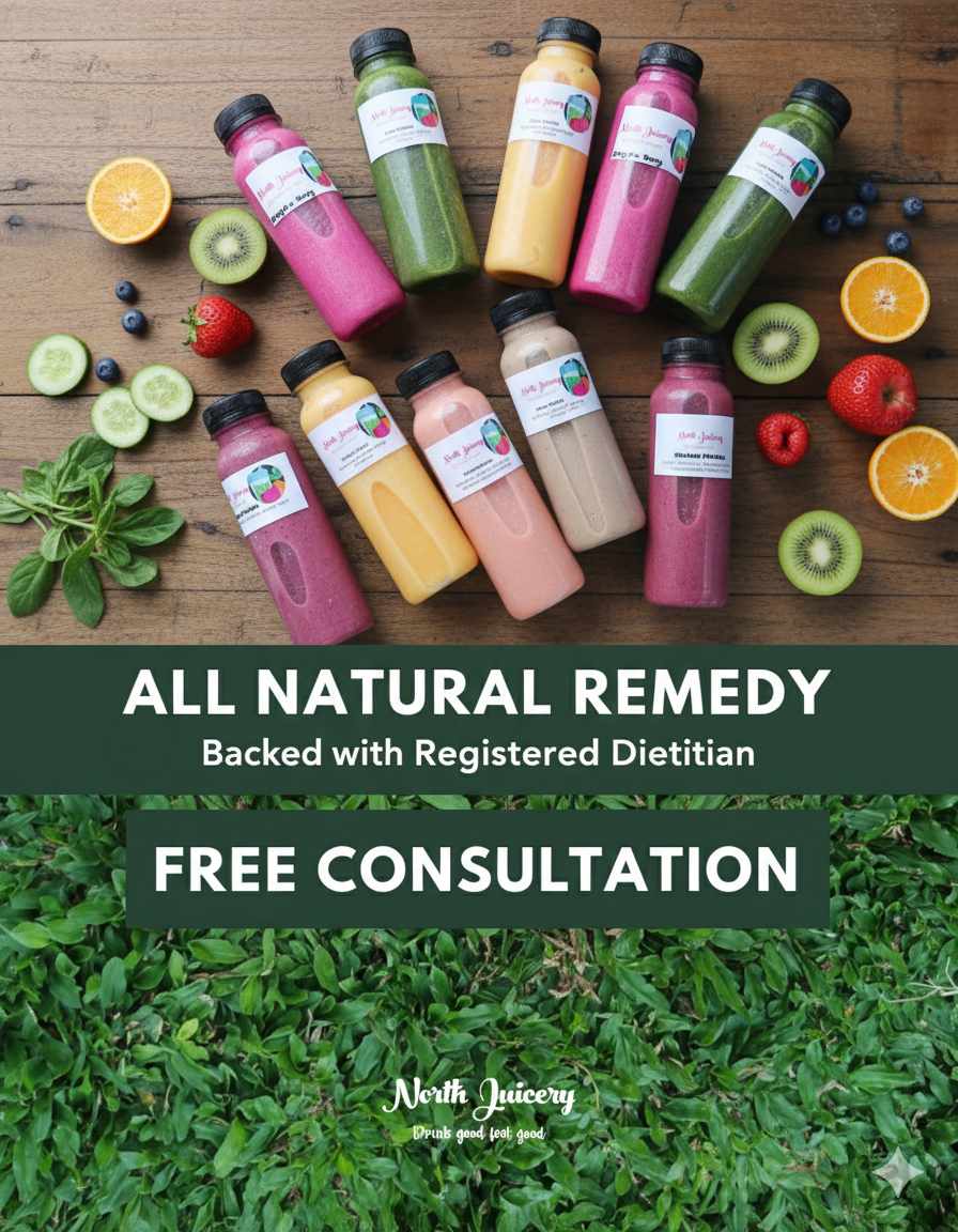 North Juicery - Pampanga Facebook ad: Detox has never tasted this good!