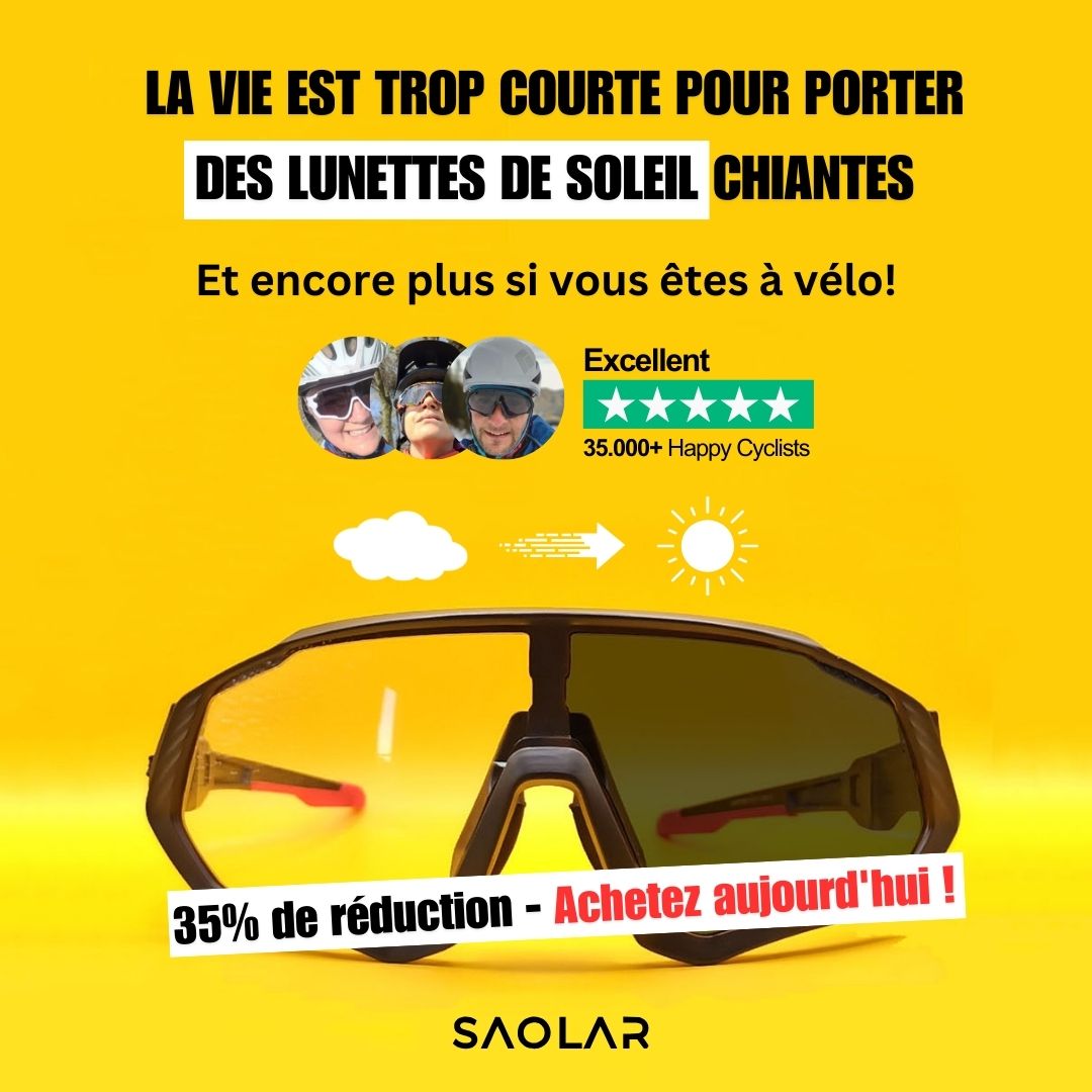 Saolar France Facebook ad: « Ces lunettes ont changé ma vie. »
