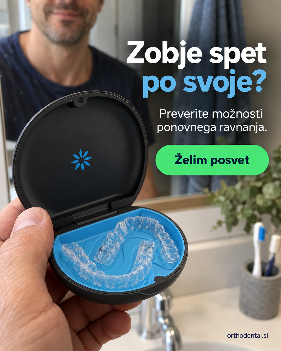 OrthoDental Facebook ad: Ravnanje zob tudi za odrasle