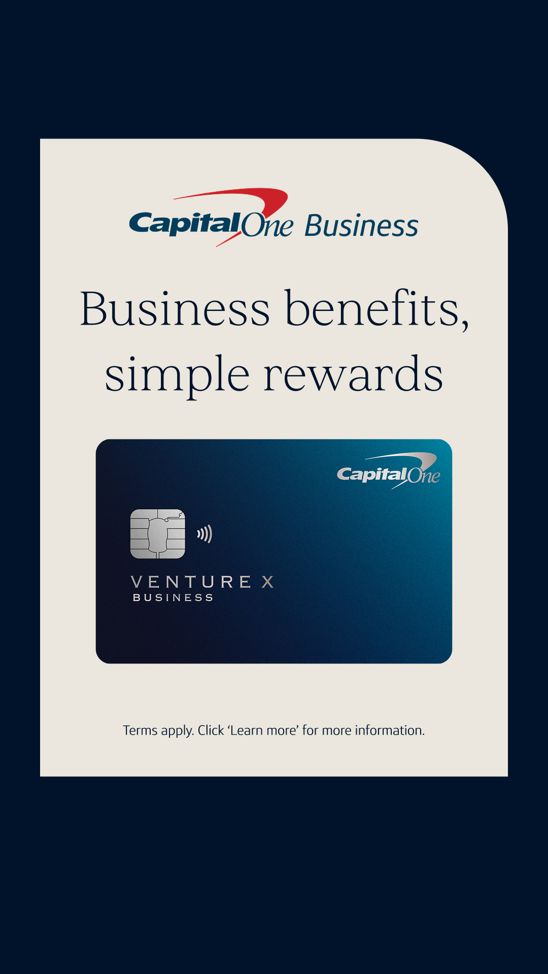 Capital One Business Facebook ad