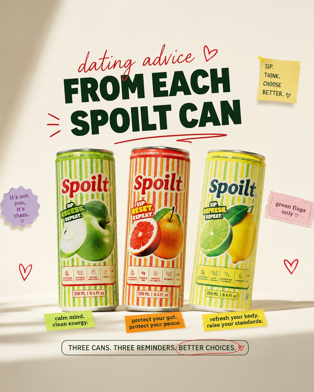 Spoilt Drink Facebook ad: Dating advice is everywhere.