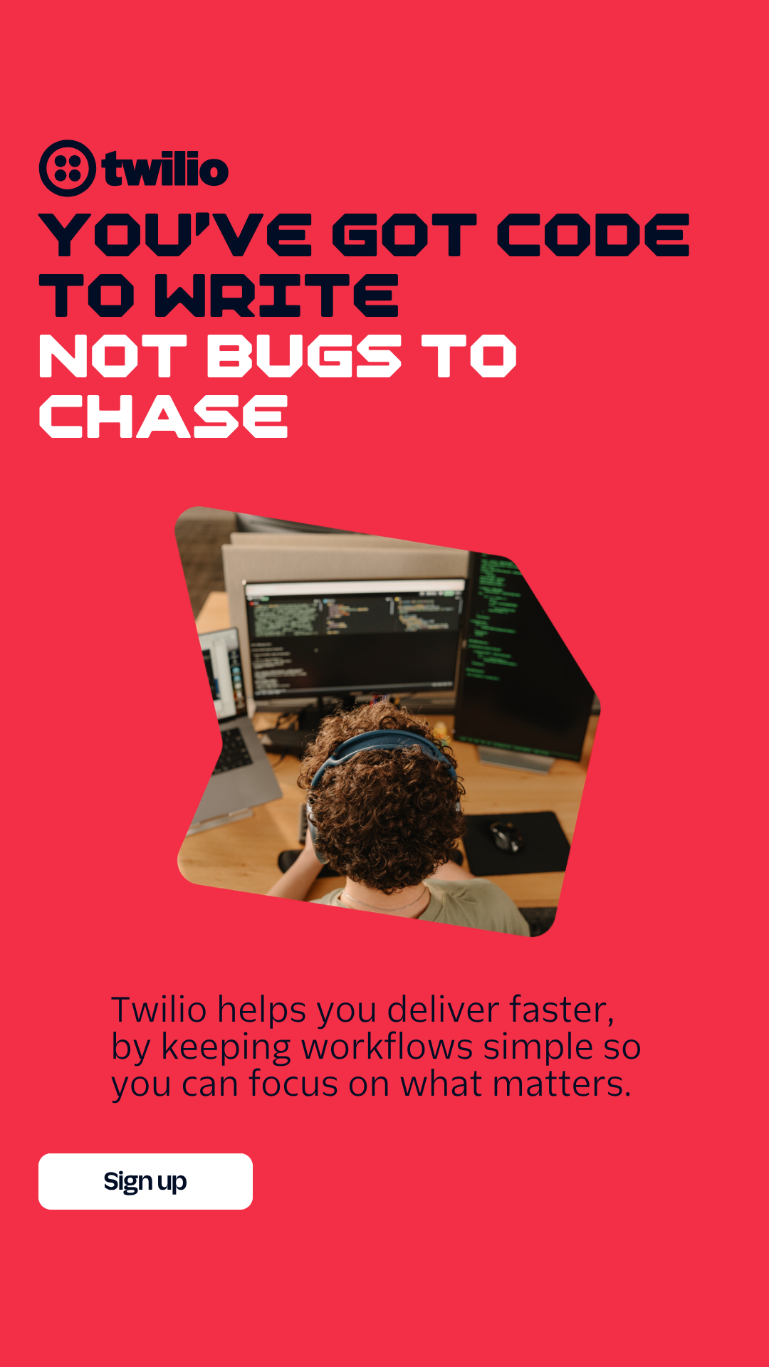 Twilio Facebook ad