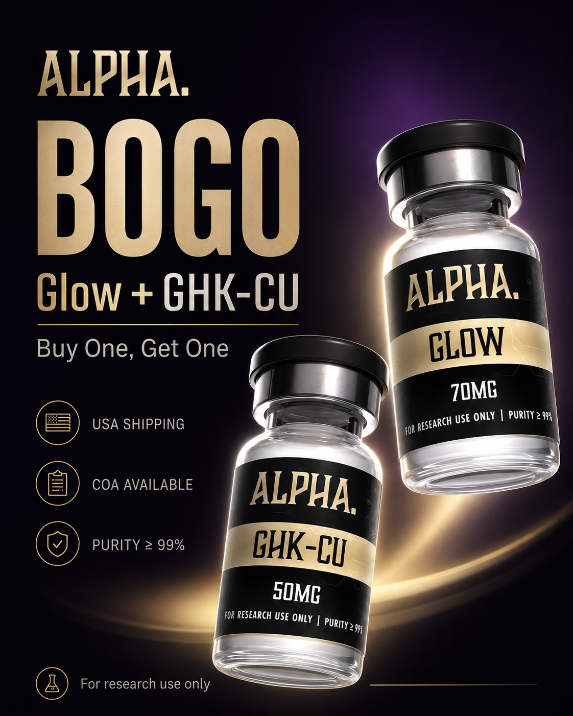 Alpha Pro Research Facebook ad: Buy Research Peptides Online | Alpha Pro Peptides